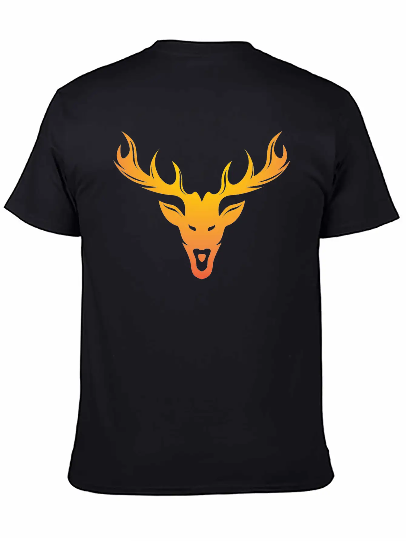 Burning Horns Deer Stylish Bold T Shirt 1 Casual Graphic T-Shirt – Simple And Comfortable Daily Wear