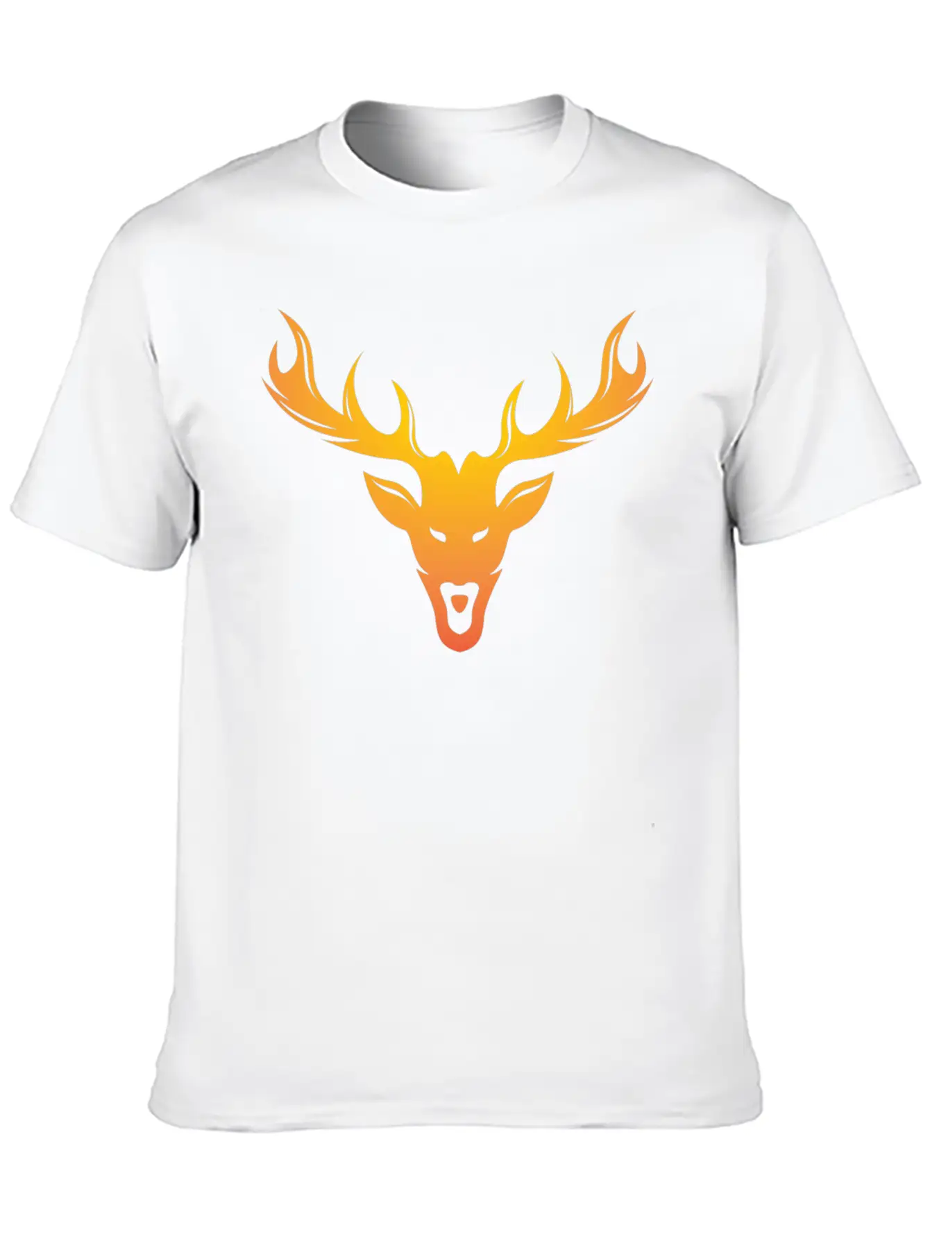 Burning Horns Deer Stylish Bold T Shirt 1 Casual Graphic T-Shirt – Simple And Comfortable Daily Wear