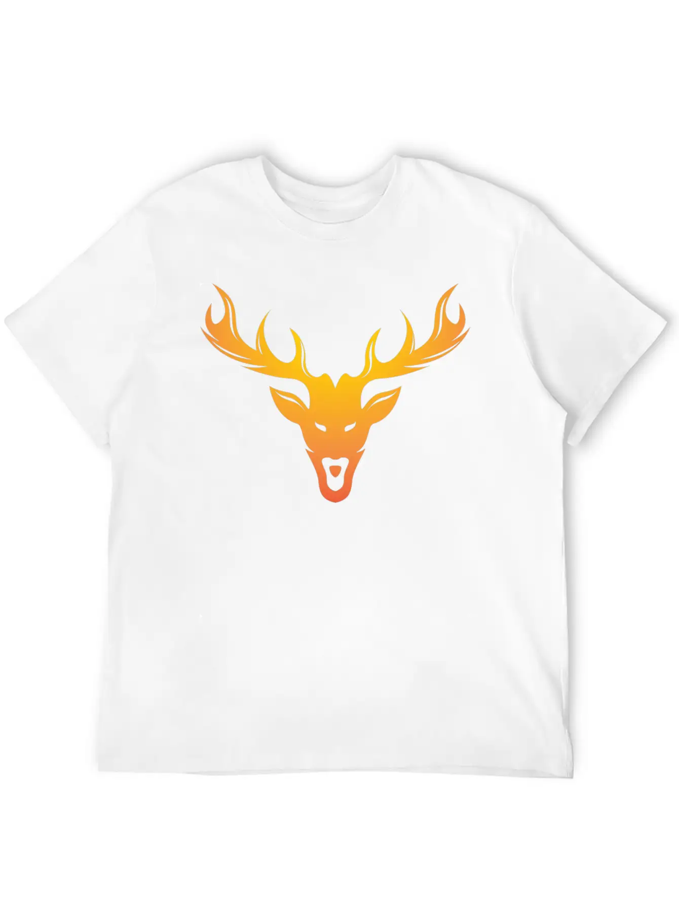 Burning Horns Deer Stylish Bold T Shirt 1 Casual Graphic T-Shirt – Simple And Comfortable Daily Wear