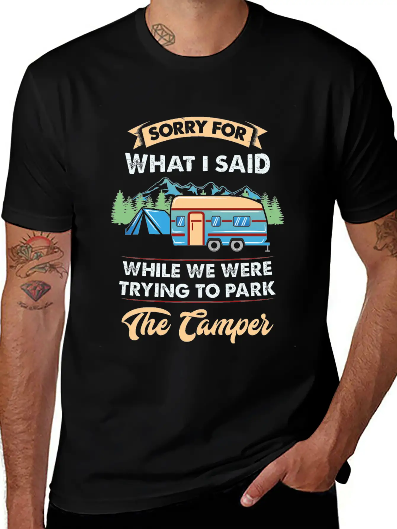 CAMPING Classic Cotton Tee – Unisex Comfort For Any Season