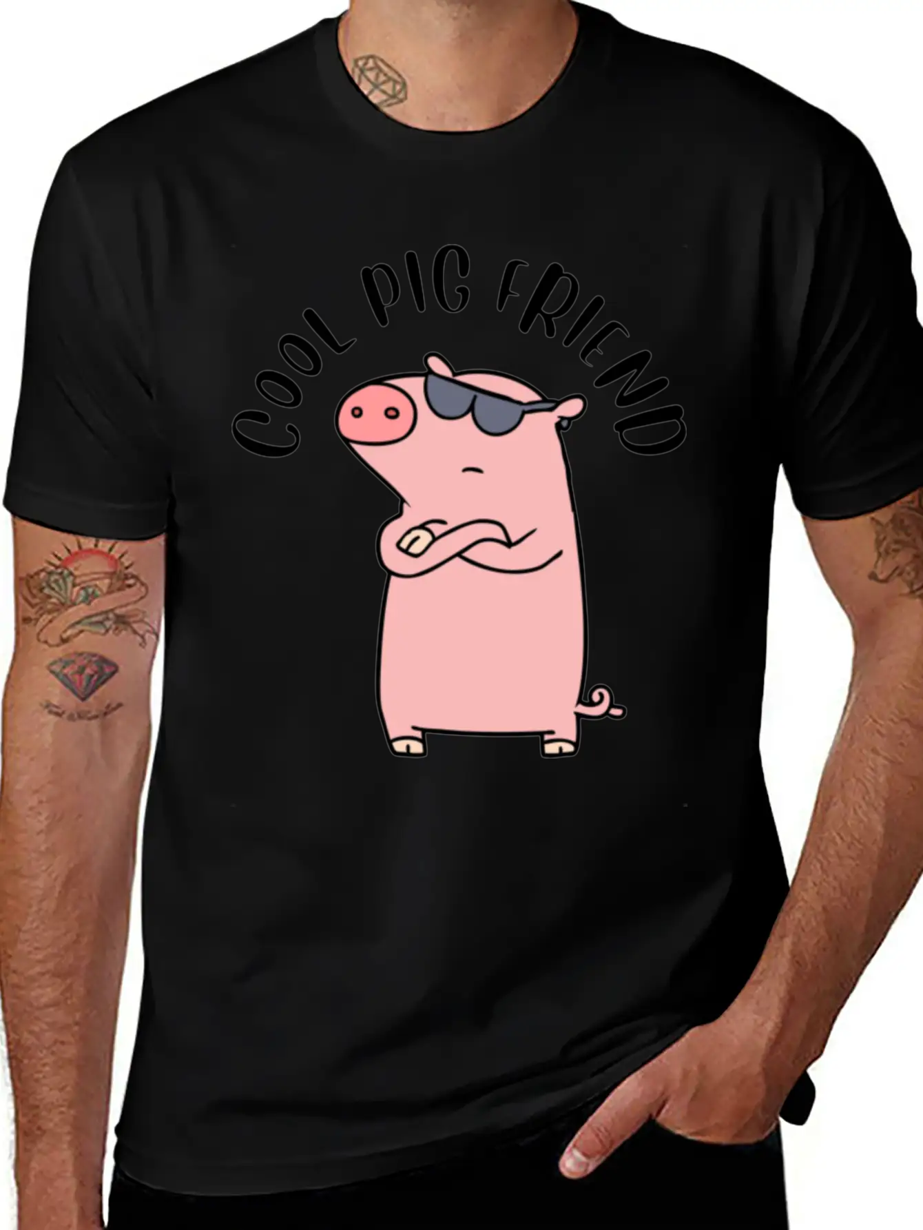 Cool Pig Friend Classic Cotton Tee – Unisex Comfort For Any Season