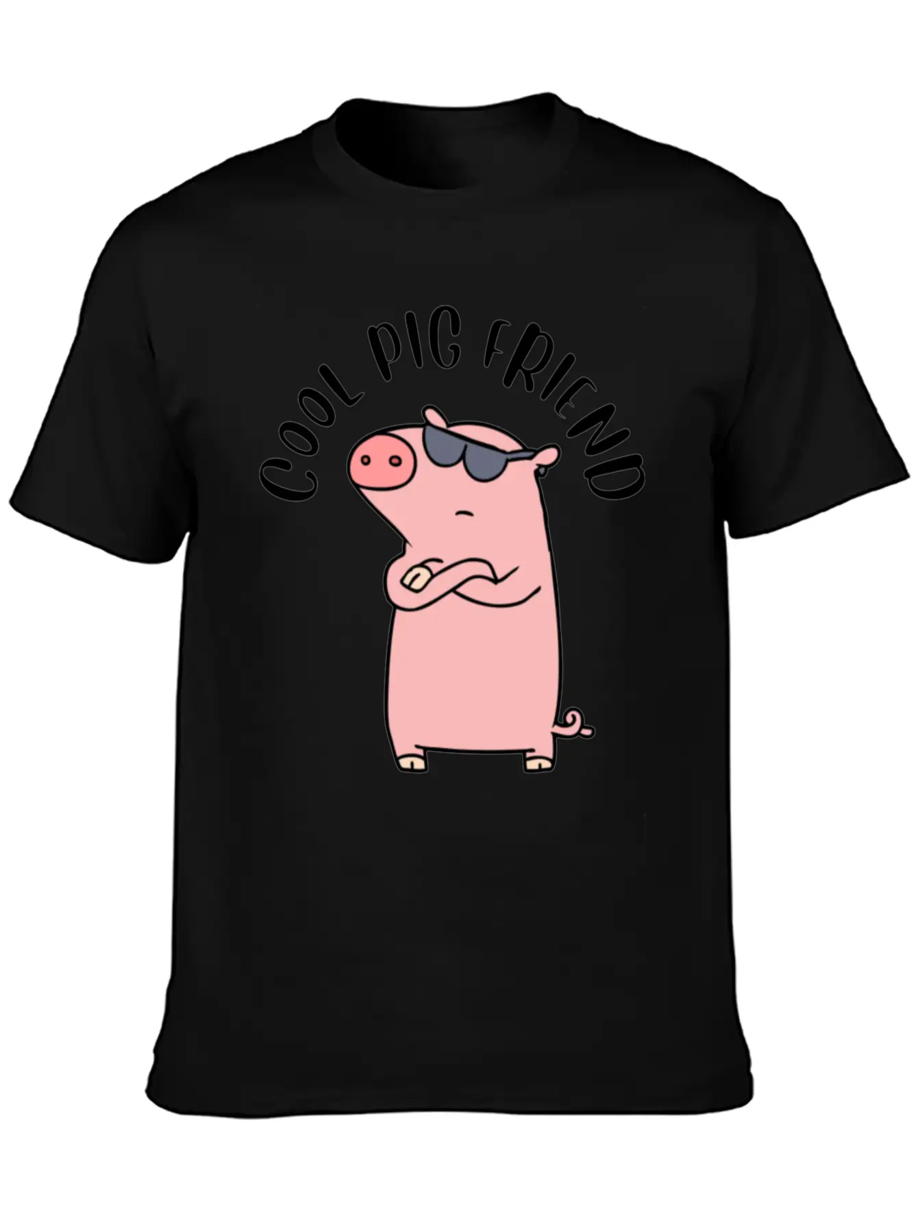 Cool Pig Friend Classic Cotton Tee – Unisex Comfort For Any Season
