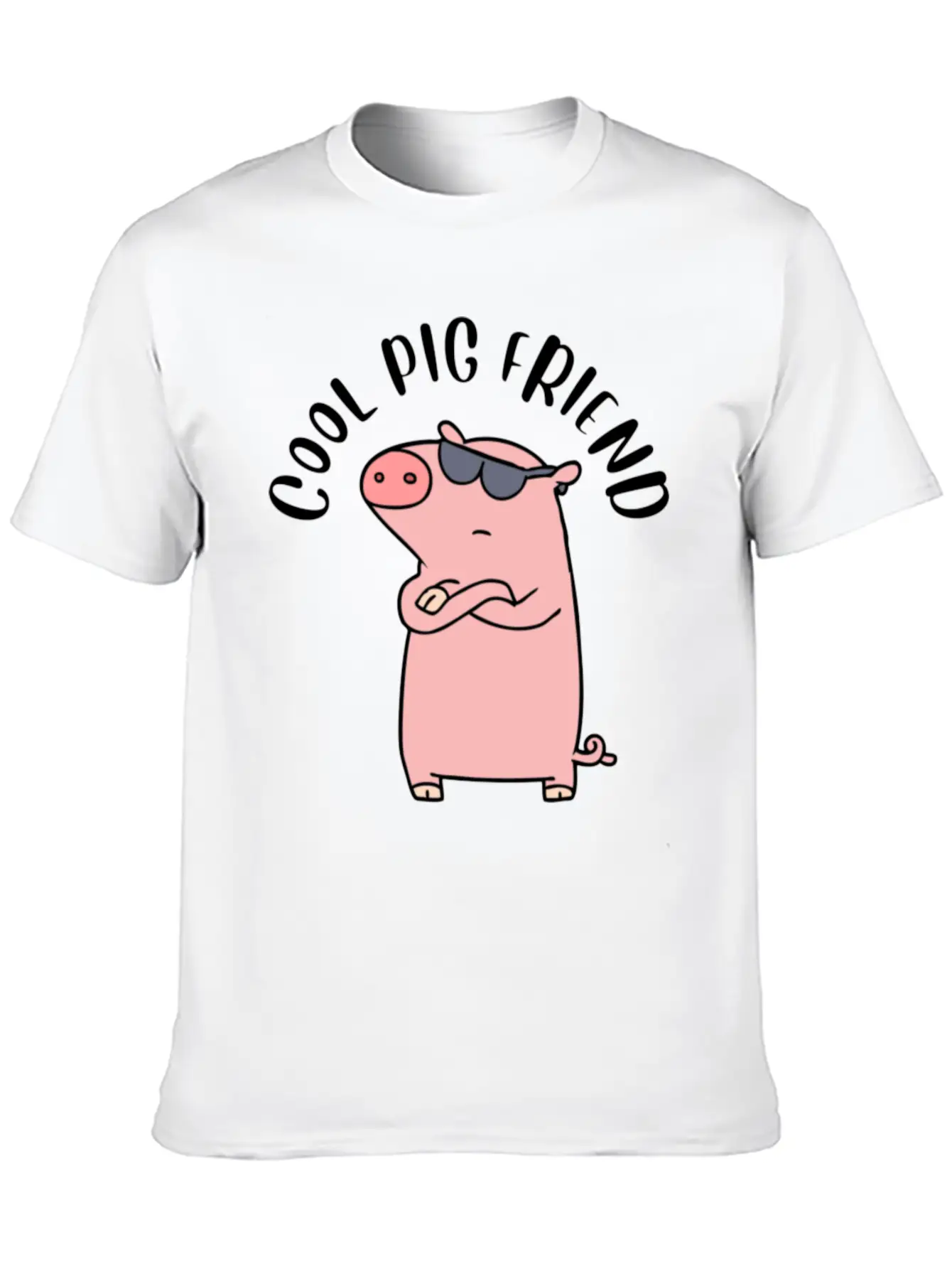 Cool Pig Friend Classic Cotton Tee – Unisex Comfort For Any Season