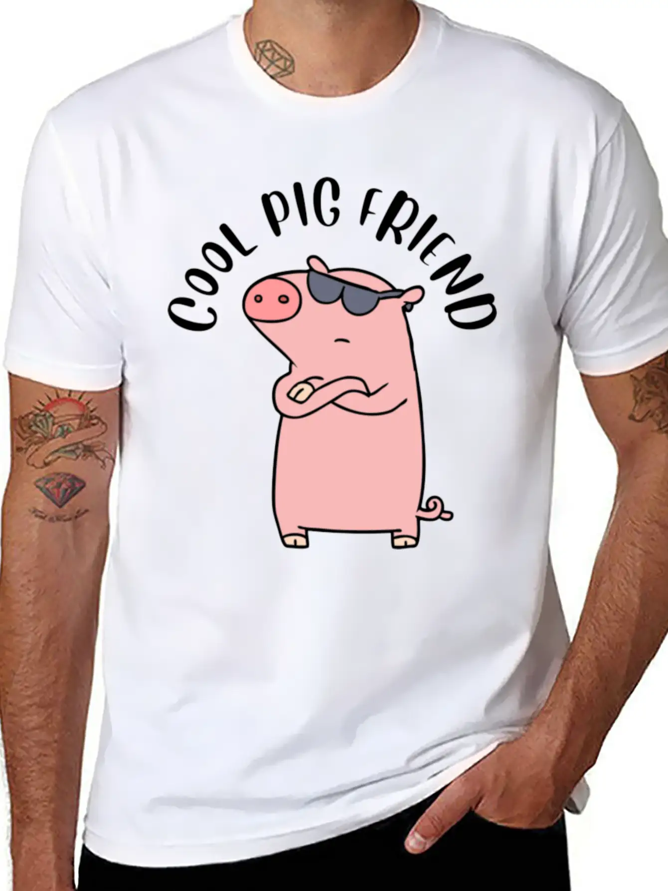 Cool Pig Friend Classic Cotton Tee – Unisex Comfort For Any Season