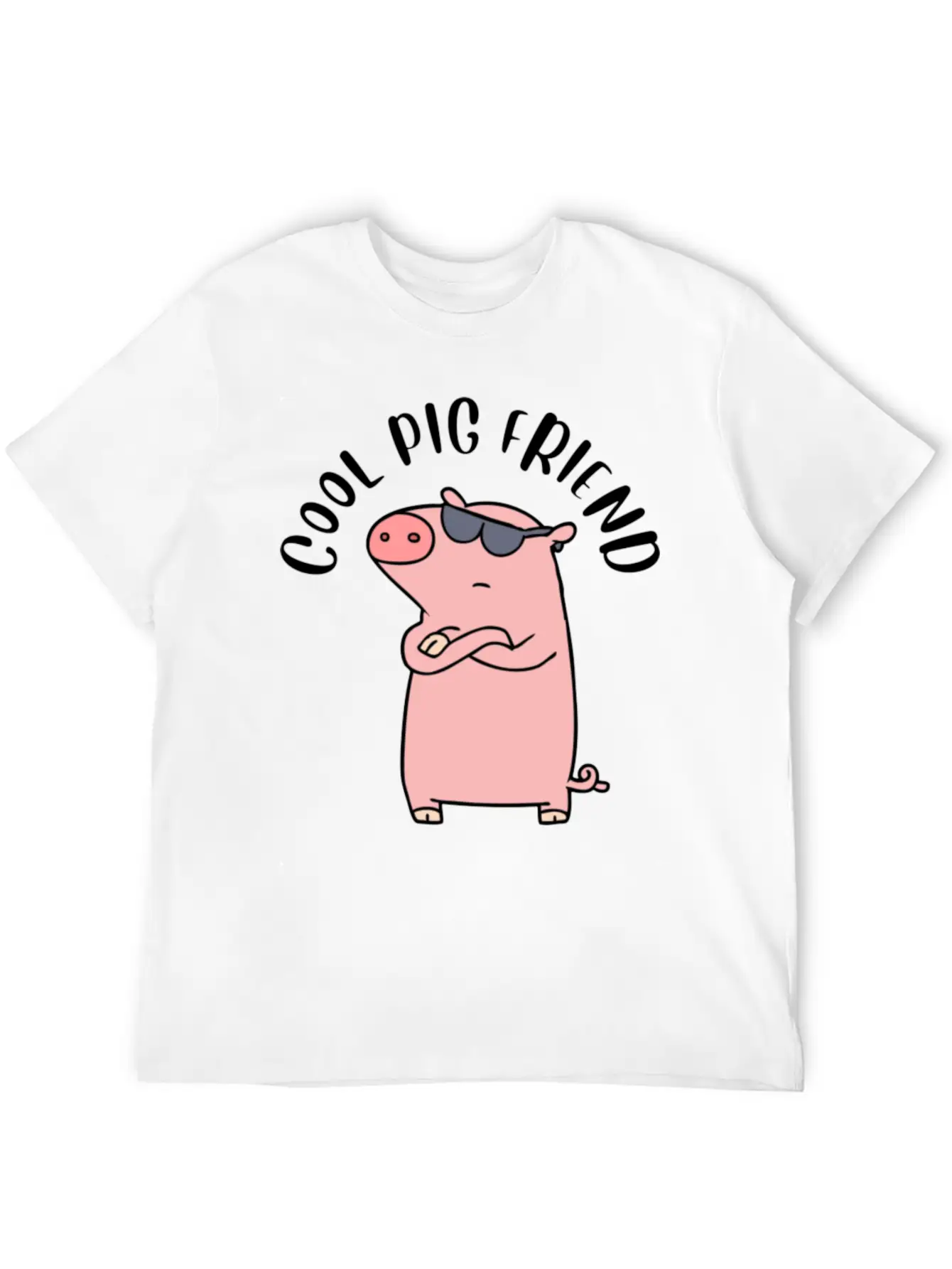 Cool Pig Friend Classic Cotton Tee – Unisex Comfort For Any Season