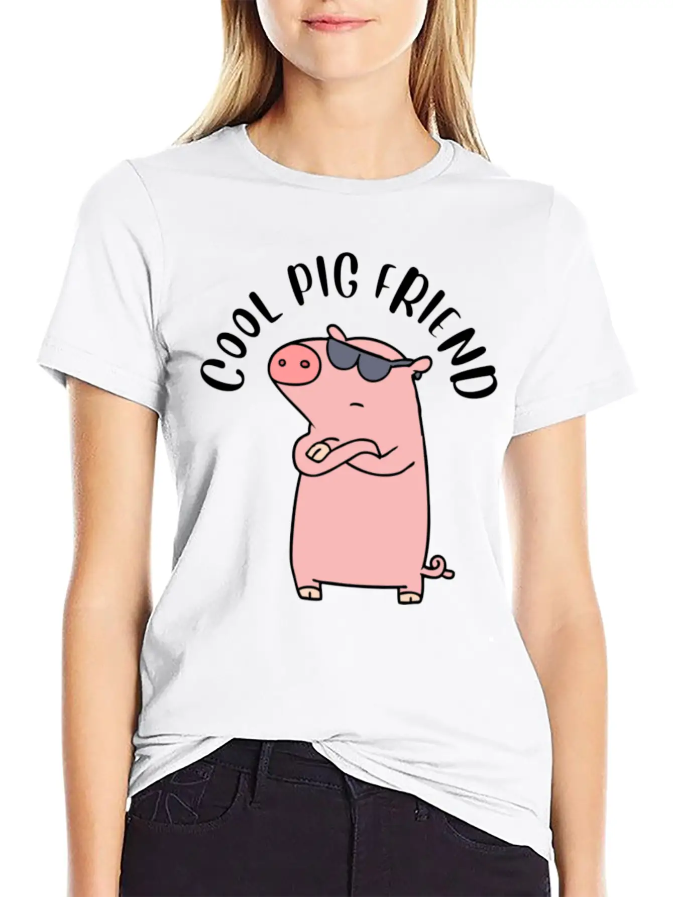 Cool Pig Friend Classic Cotton Tee – Unisex Comfort For Any Season