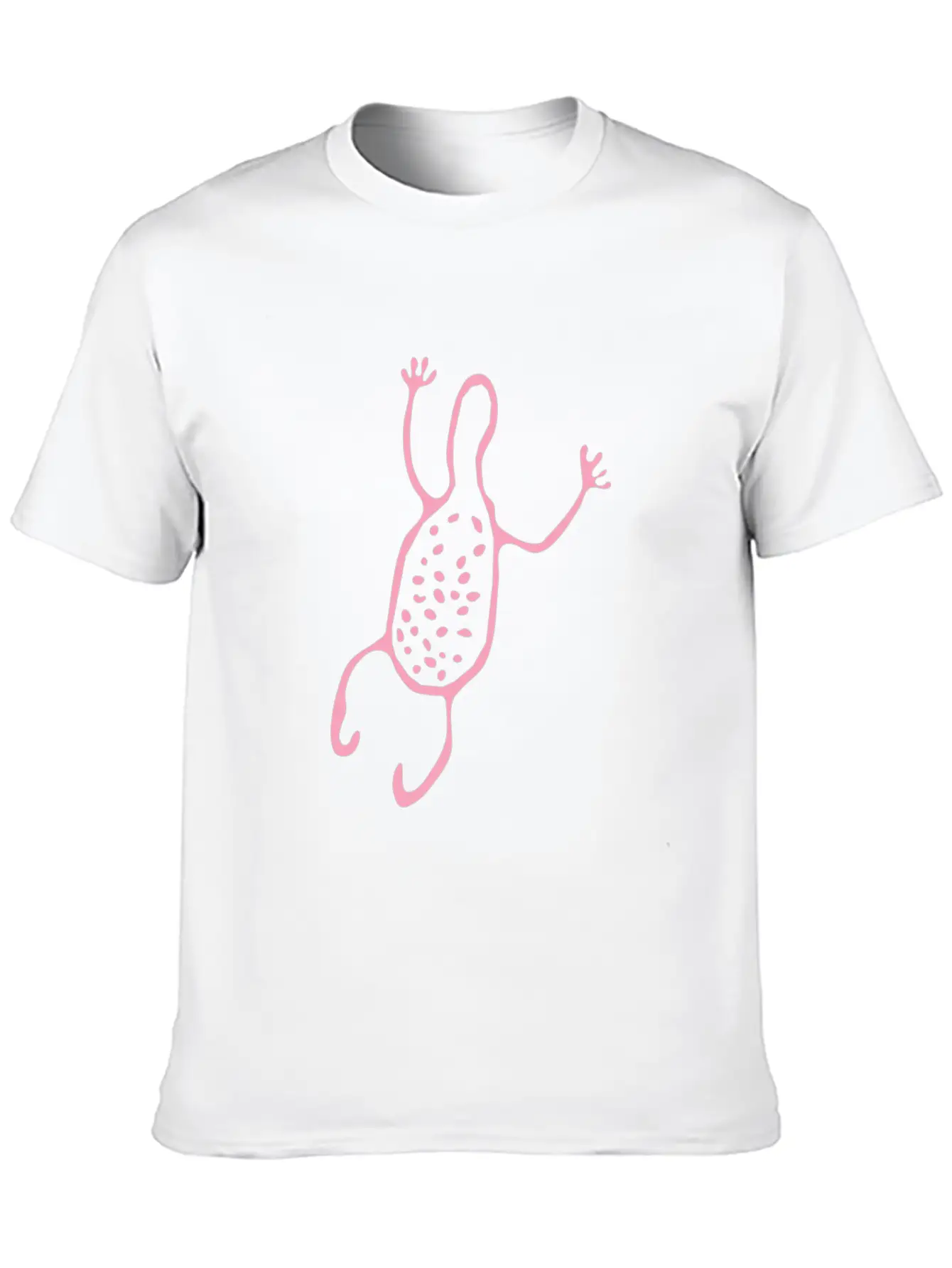 Cute Creature Pink Tribal Art Tribe Floral Paleo Essential Unisex Summer Tee – Soft Cotton Casual Fit