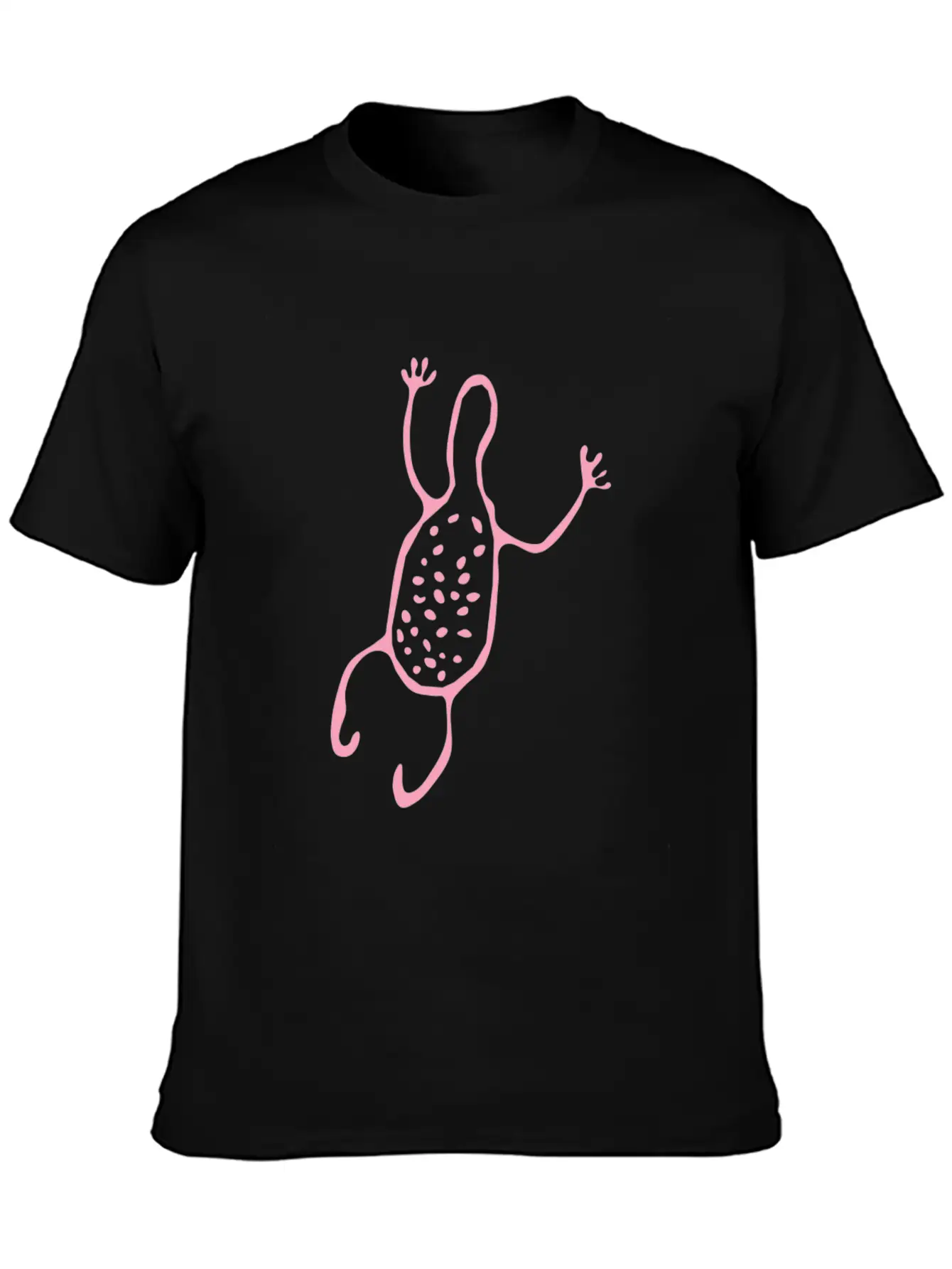 Cute Creature Pink Tribal Art Tribe Floral Paleo Essential Unisex Summer Tee – Soft Cotton Casual Fit