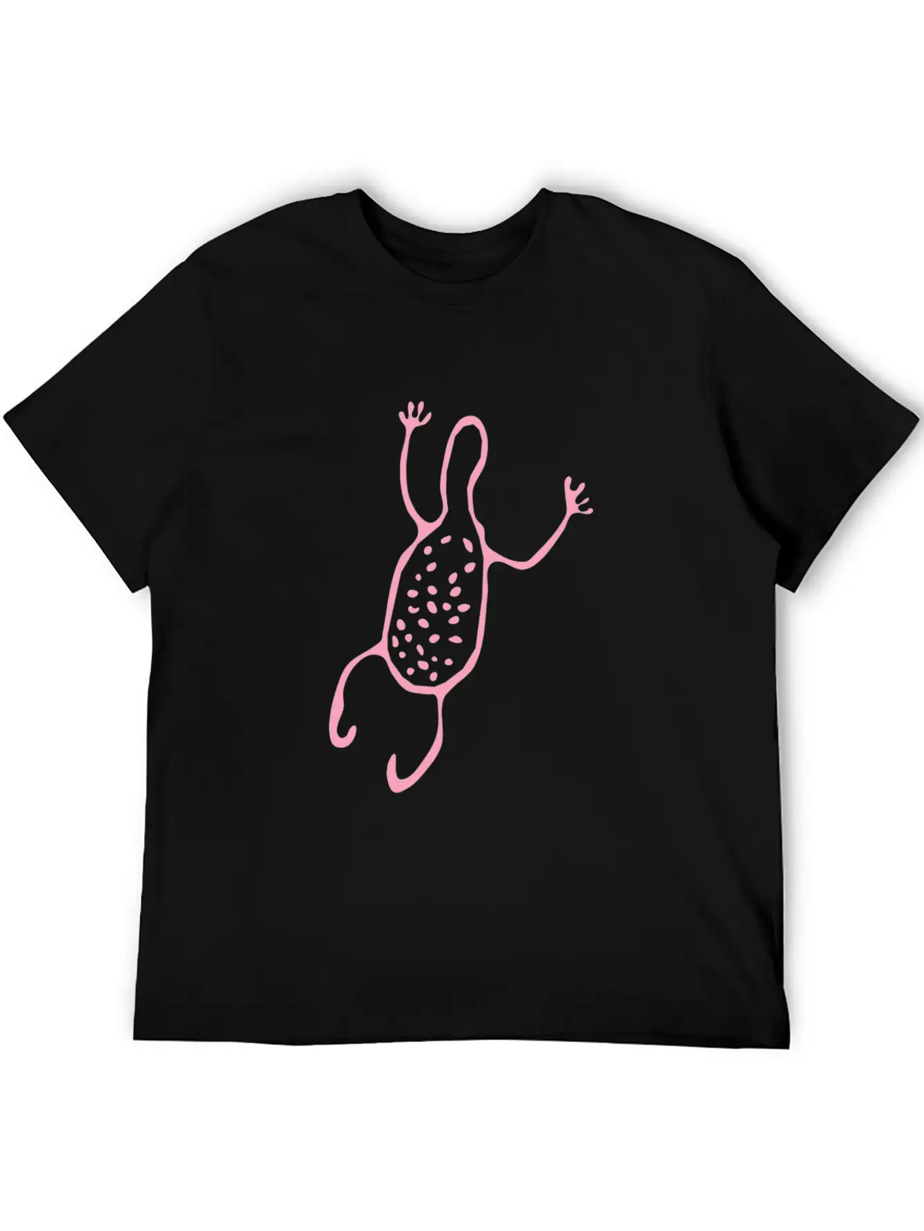 Cute Creature Pink Tribal Art Tribe Floral Paleo Essential Unisex Summer Tee – Soft Cotton Casual Fit