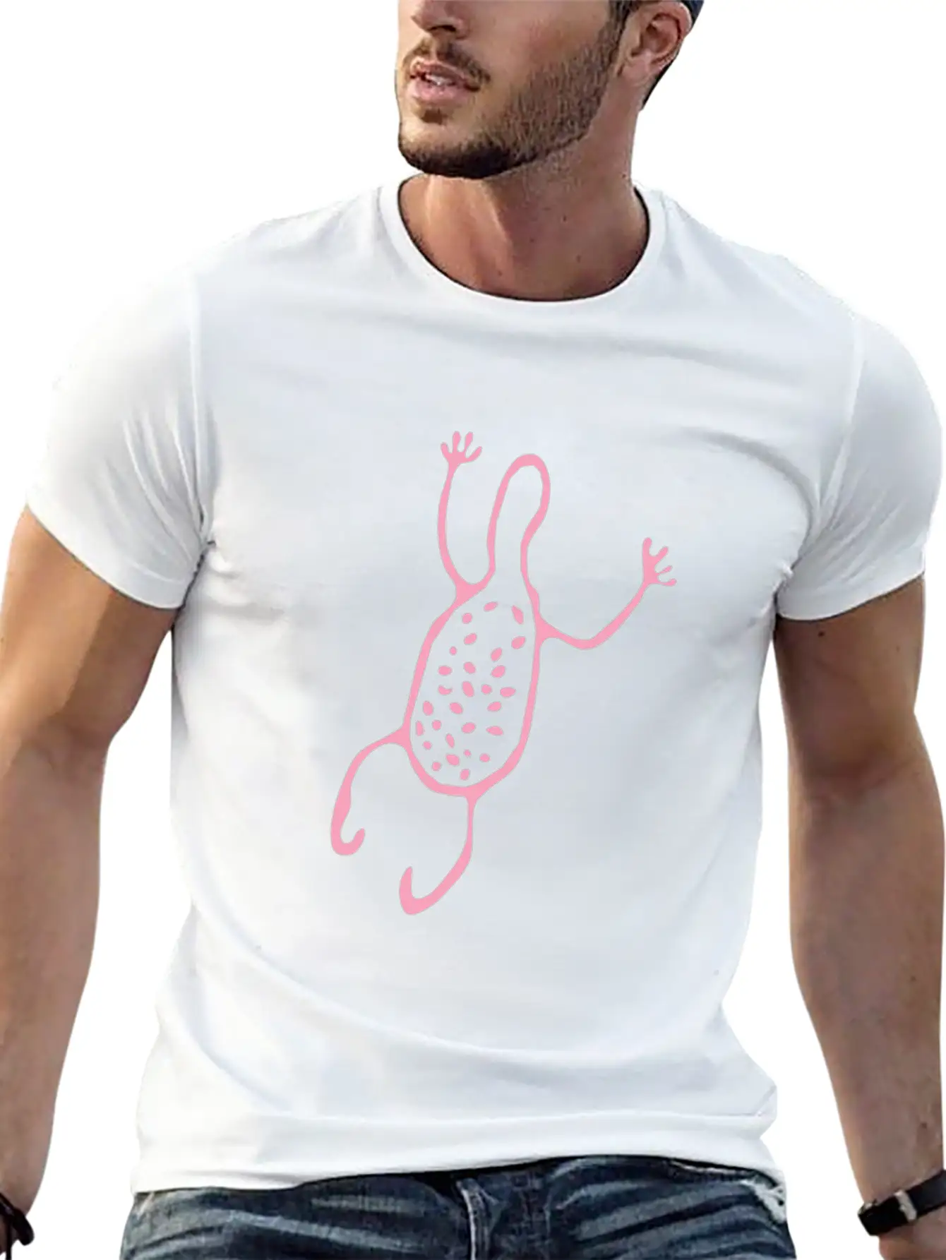 Cute Creature Pink Tribal Art Tribe Floral Paleo Essential Unisex Summer Tee – Soft Cotton Casual Fit