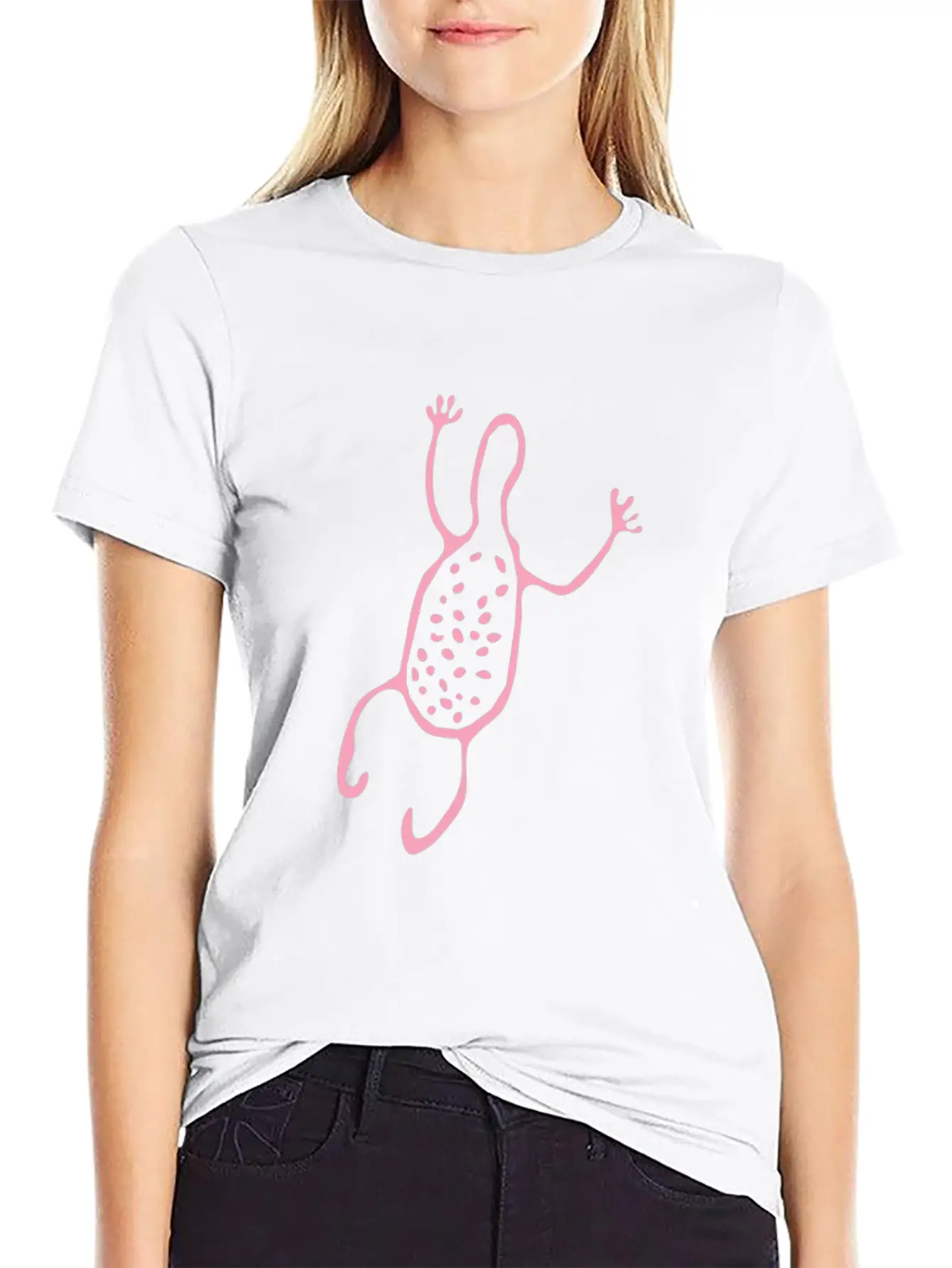 Cute Creature Pink Tribal Art Tribe Floral Paleo Essential Unisex Summer Tee – Soft Cotton Casual Fit