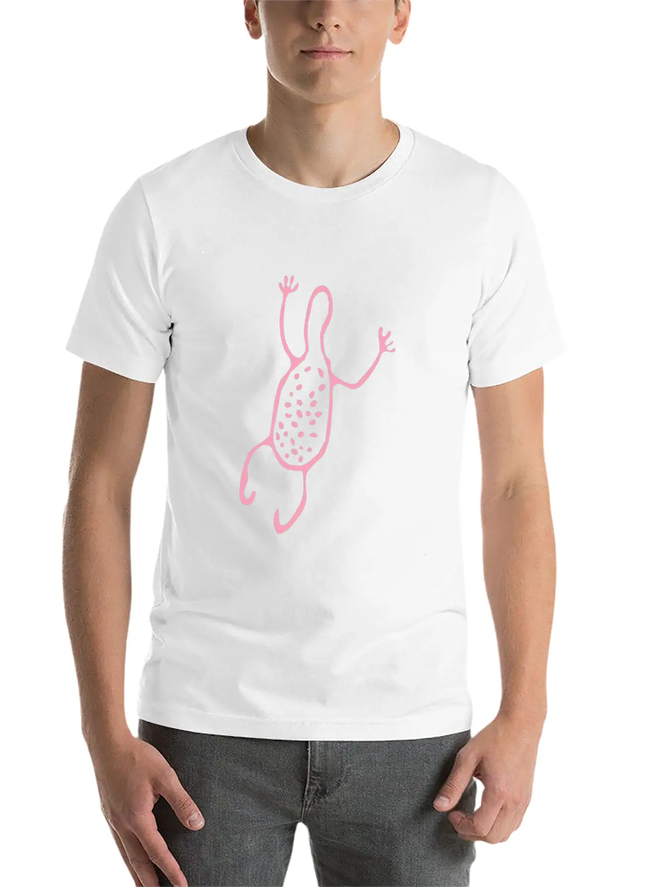 Cute Creature Pink Tribal Art Tribe Floral Paleo Essential Unisex Summer Tee – Soft Cotton Casual Fit