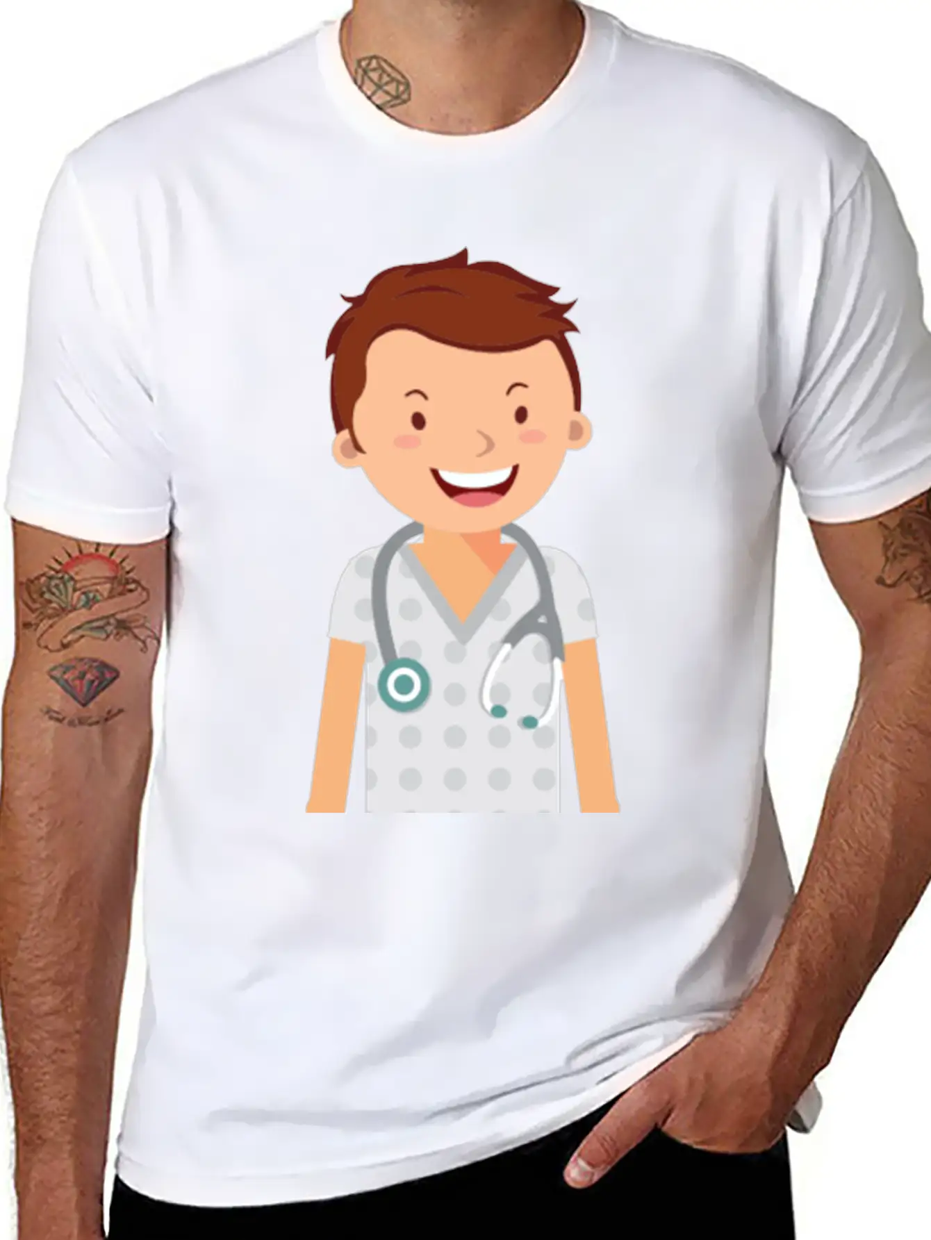 Doctor Casual Graphic T-Shirt – Simple And Comfortable Daily Wear