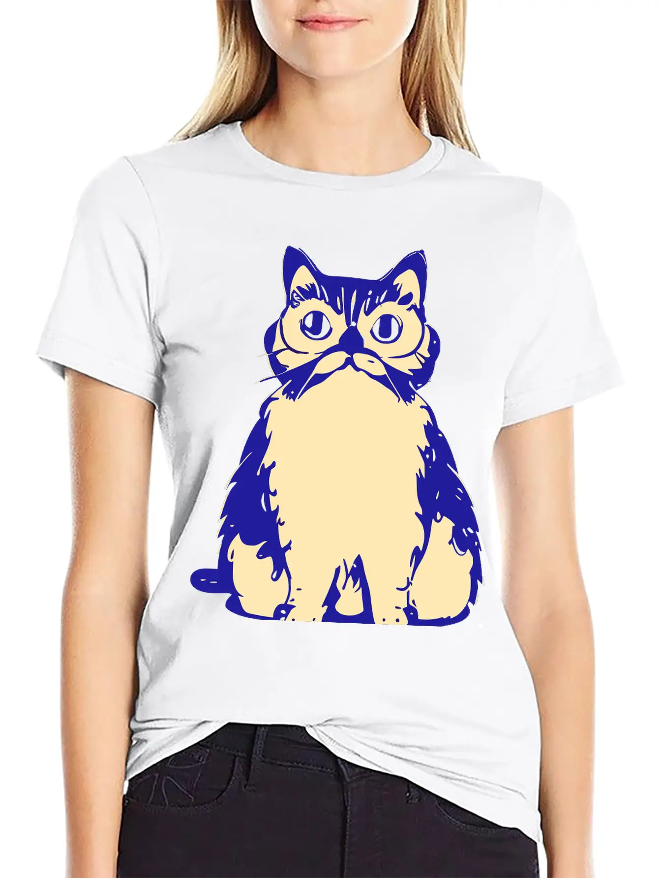 Doodle Cat Vector Essential Unisex Summer Tee – Soft Cotton Casual Fit