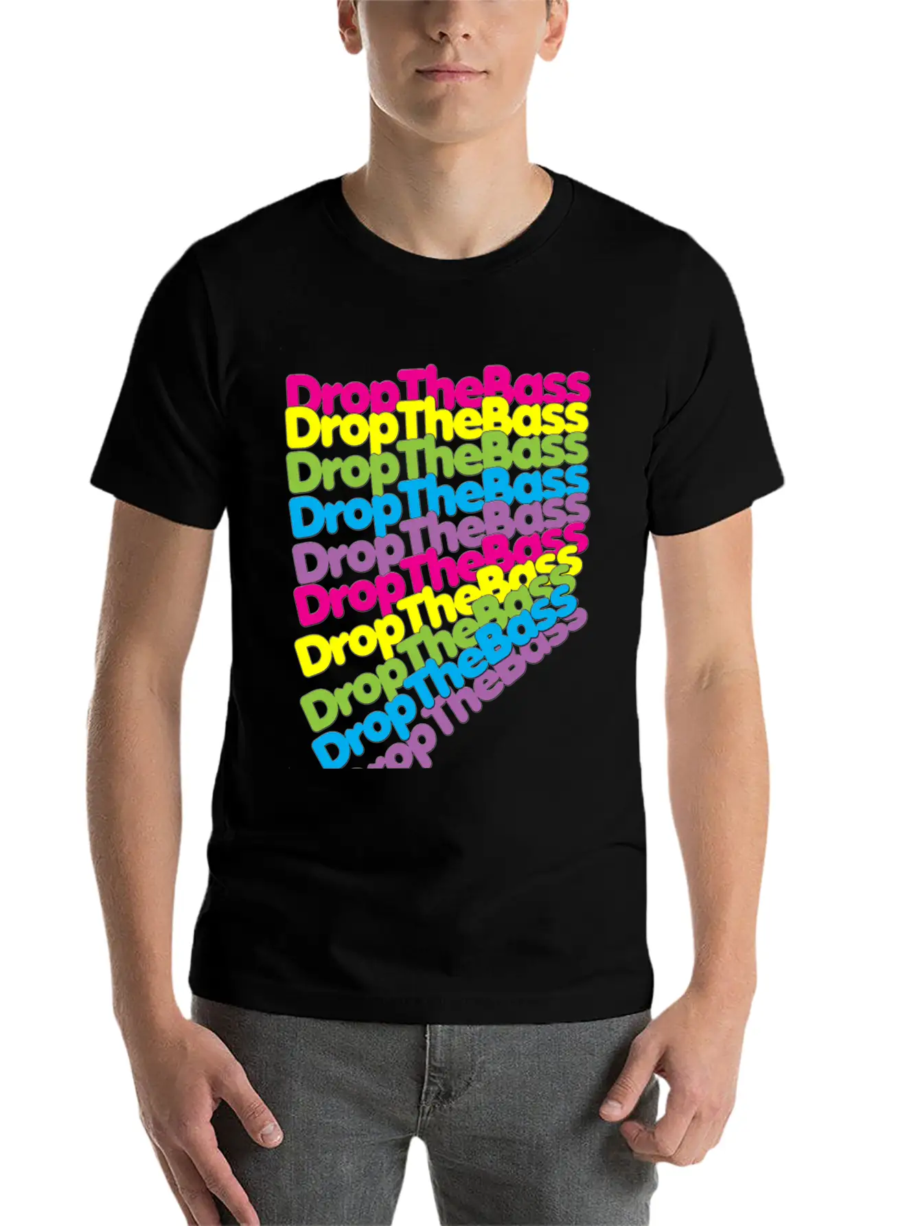 Drop The Bass Casual Graphic T-Shirt – Simple And Comfortable Daily Wear