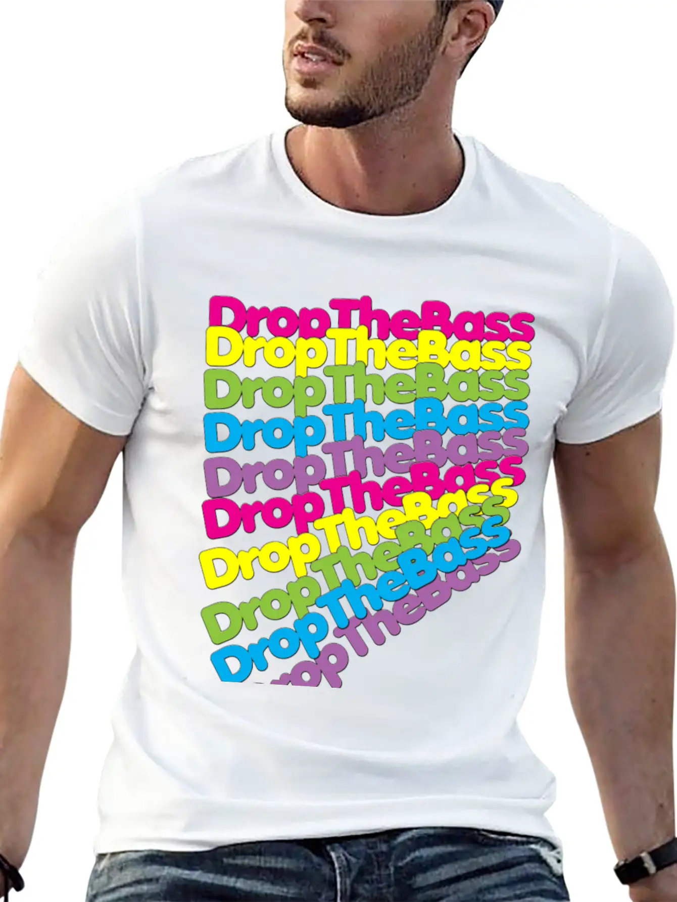 Drop The Bass Casual Graphic T-Shirt – Simple And Comfortable Daily Wear