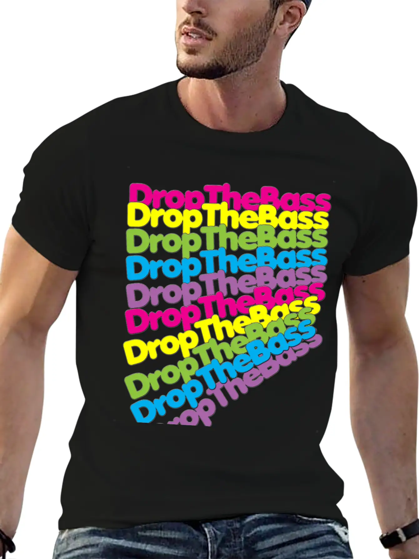 Drop The Bass Casual Graphic T-Shirt – Simple And Comfortable Daily Wear