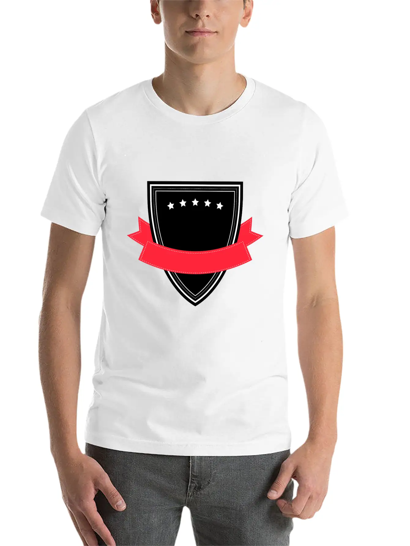 Emblem Banner Classic Cotton Tee – Unisex Comfort For Any Season