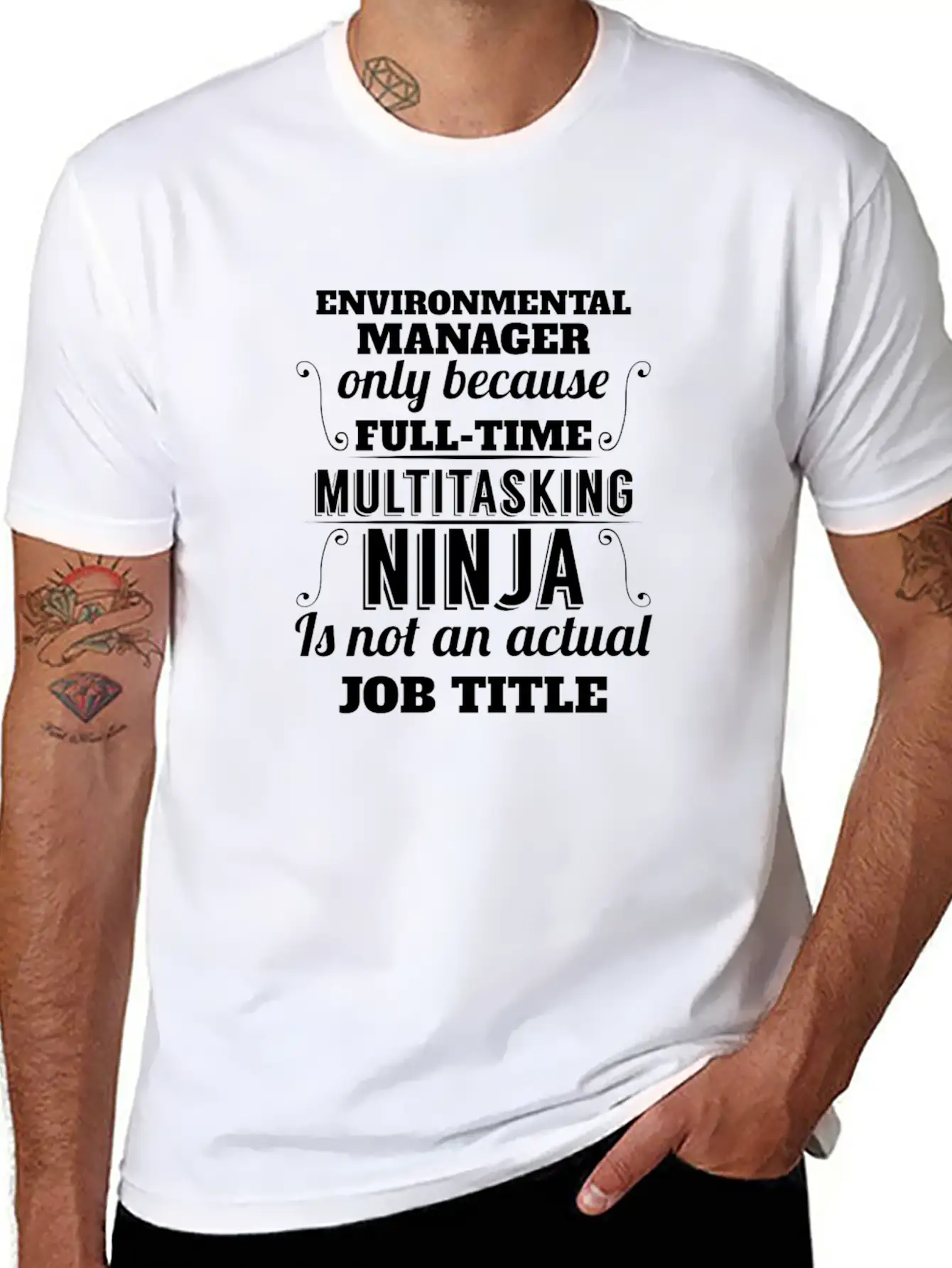 Environmental Manager - Environmental Manager Only Unisex Short Sleeve Soft Cotton T-Shirt – Casual Everyday Wear