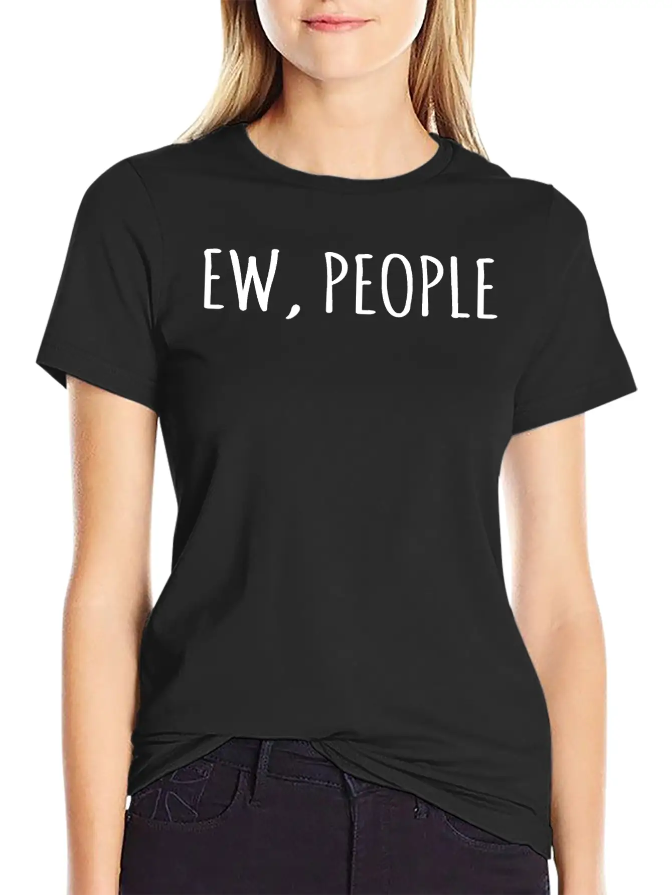 Ew People Essential Unisex Summer Tee – Soft Cotton Casual Fit
