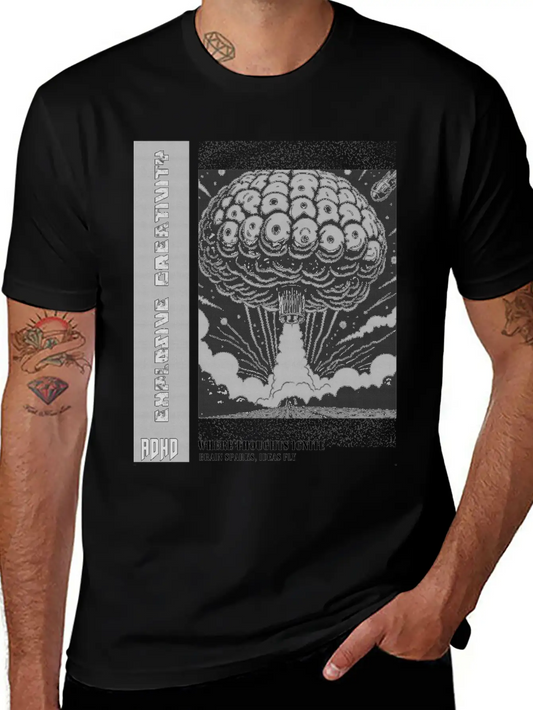 "Explosive Creativity - ADHD, Brain Sparks, Ideas Unisex Short Sleeve Soft Cotton T-Shirt – Casual Everyday Wear