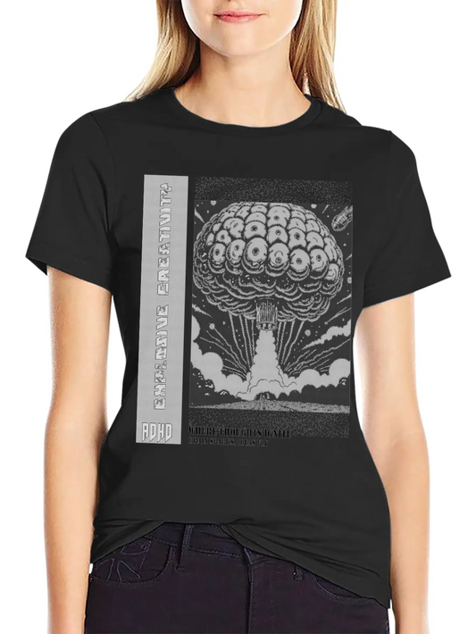 "Explosive Creativity - ADHD, Brain Sparks, Ideas Unisex Short Sleeve Soft Cotton T-Shirt – Casual Everyday Wear