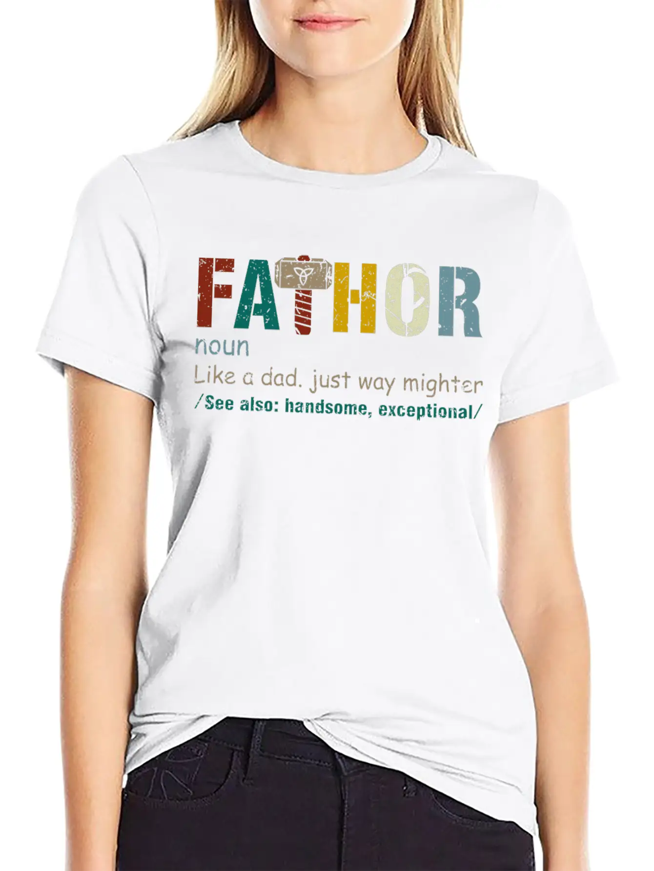 Fa-Thor Like Dad Just Way Mightier Hero Classic Cotton Tee – Unisex Comfort For Any Season