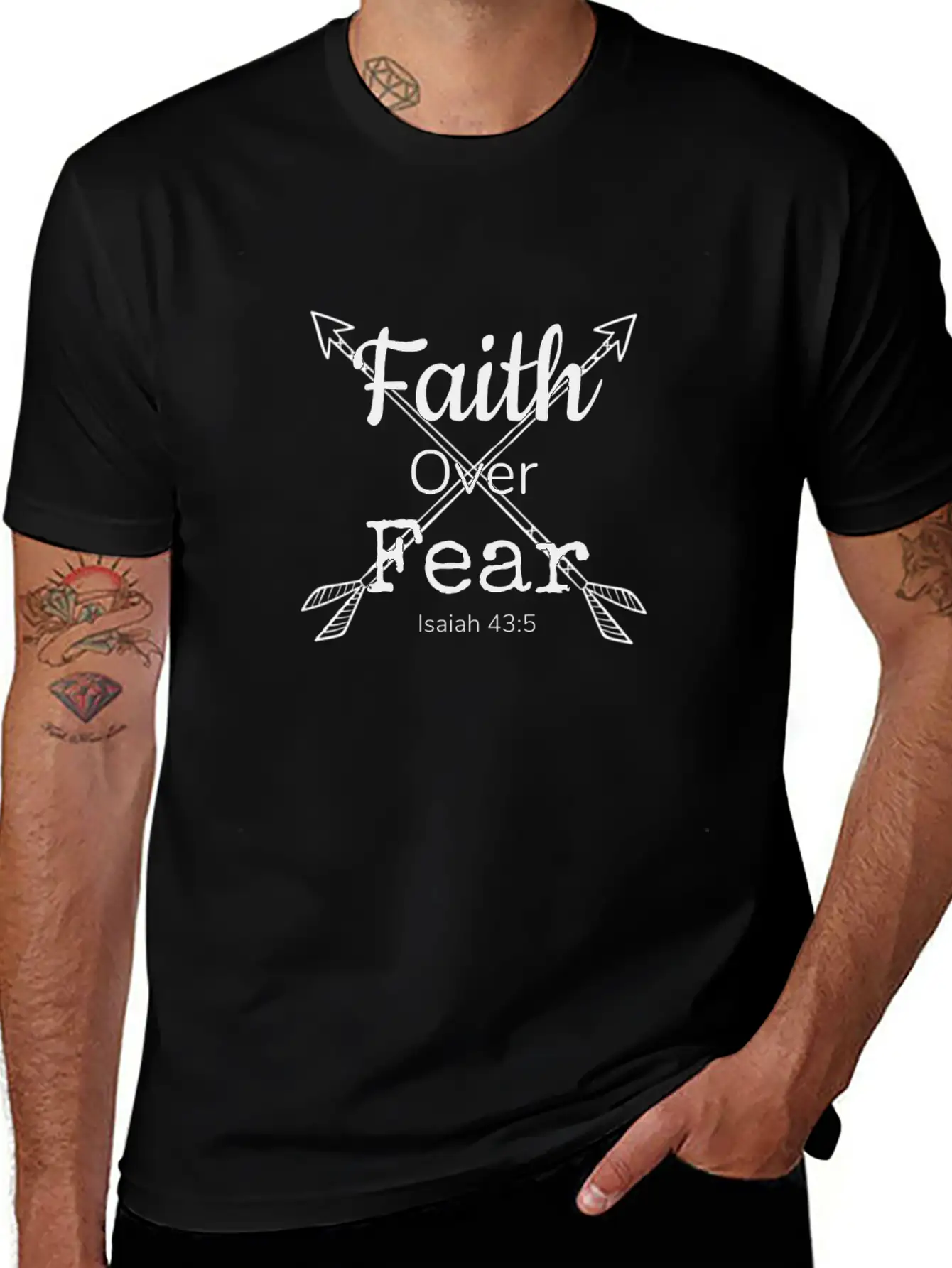 Faith Over Fear Essential Unisex Summer Tee – Soft Cotton Casual Fit