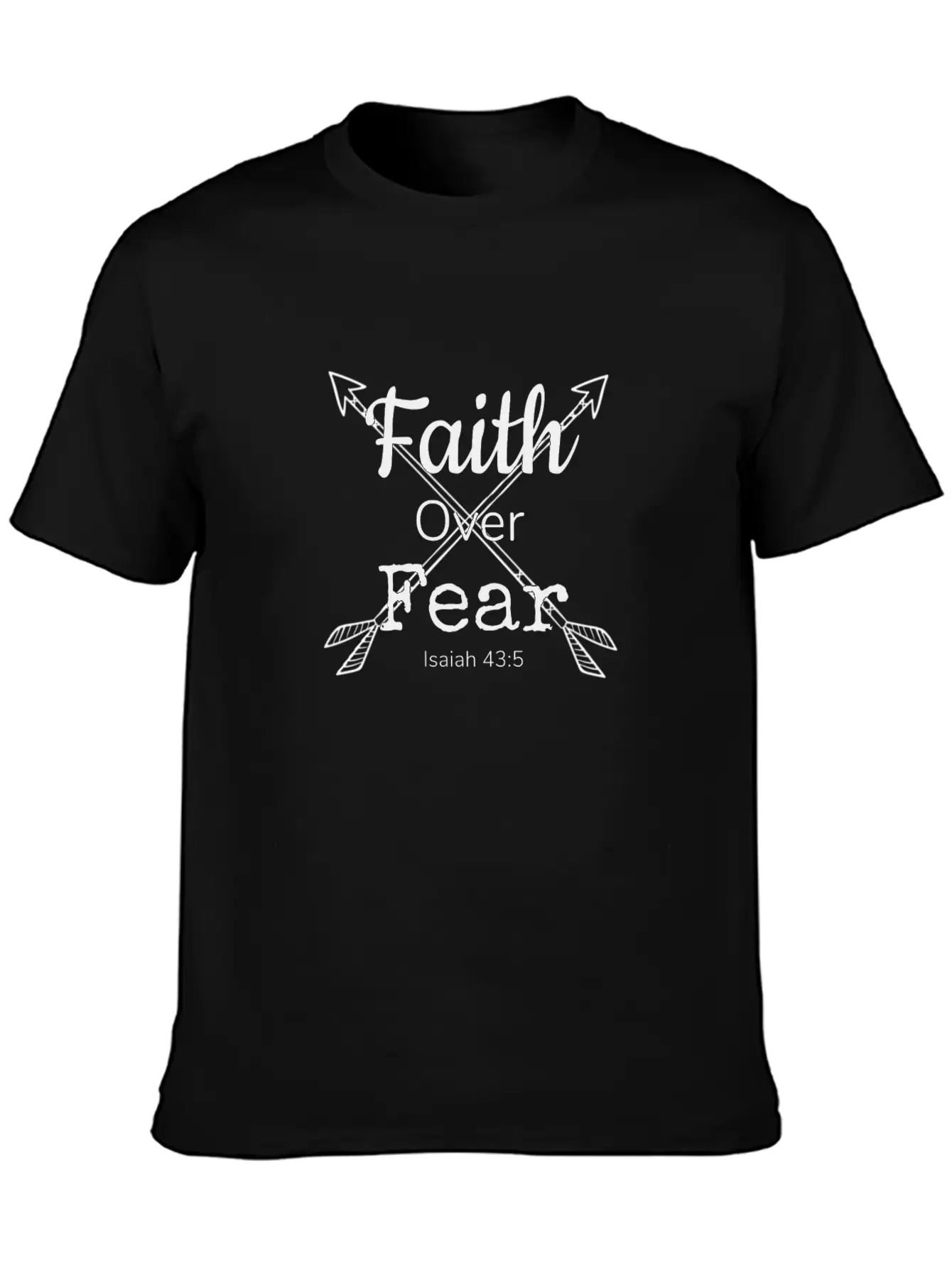 Faith Over Fear Essential Unisex Summer Tee – Soft Cotton Casual Fit