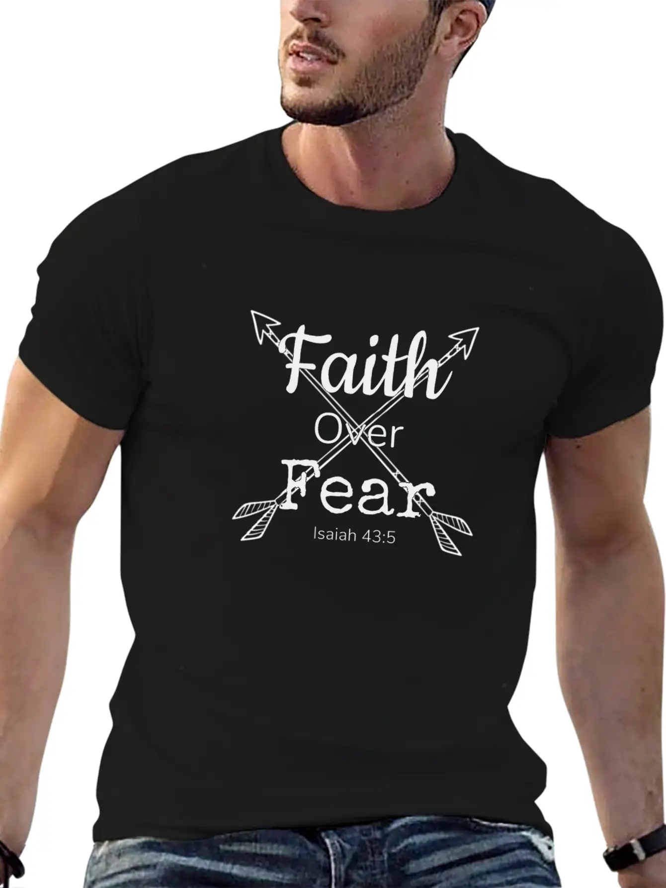 Faith Over Fear Essential Unisex Summer Tee – Soft Cotton Casual Fit