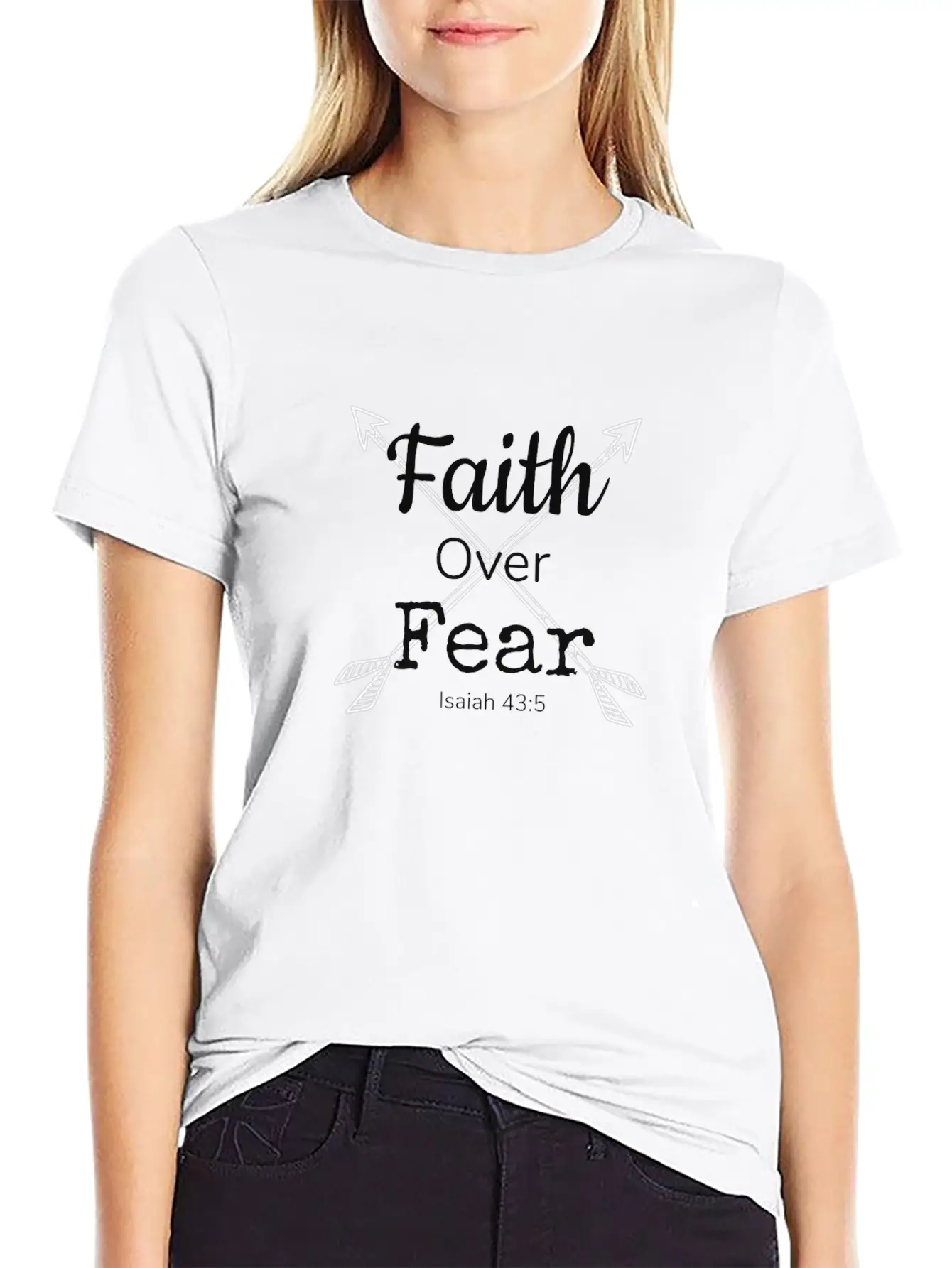Faith Over Fear Essential Unisex Summer Tee – Soft Cotton Casual Fit