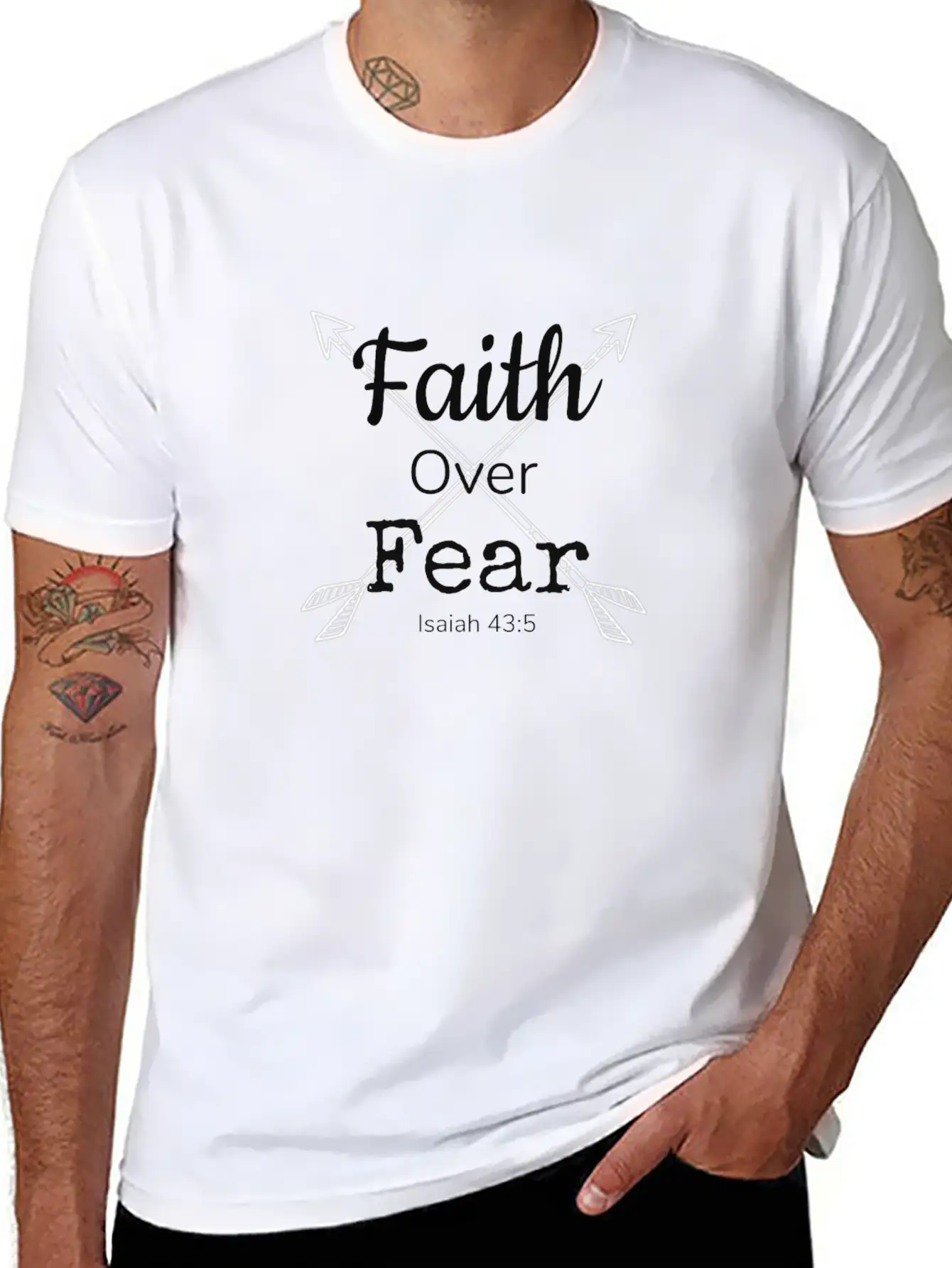 Faith Over Fear Essential Unisex Summer Tee – Soft Cotton Casual Fit