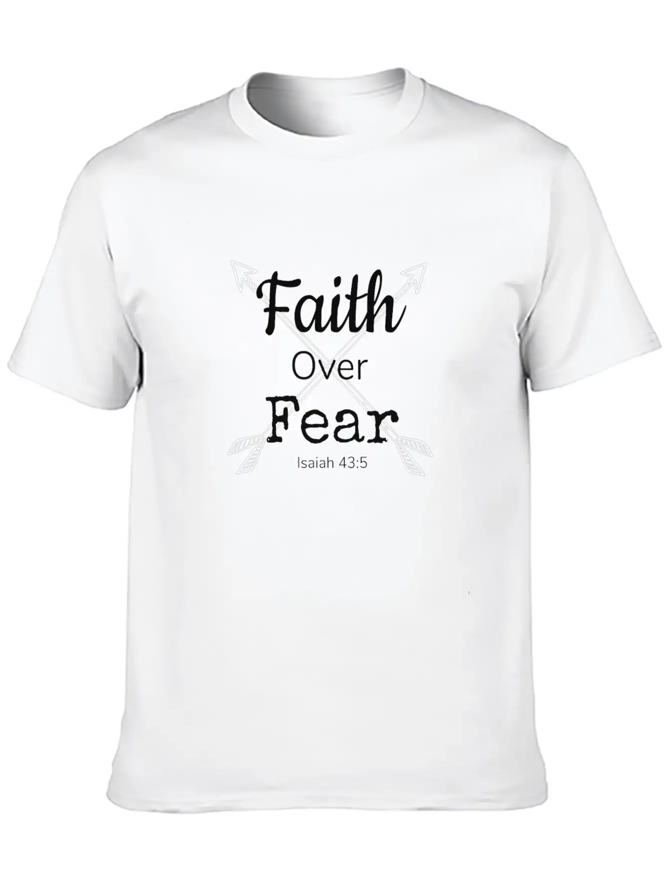 Faith Over Fear Essential Unisex Summer Tee – Soft Cotton Casual Fit