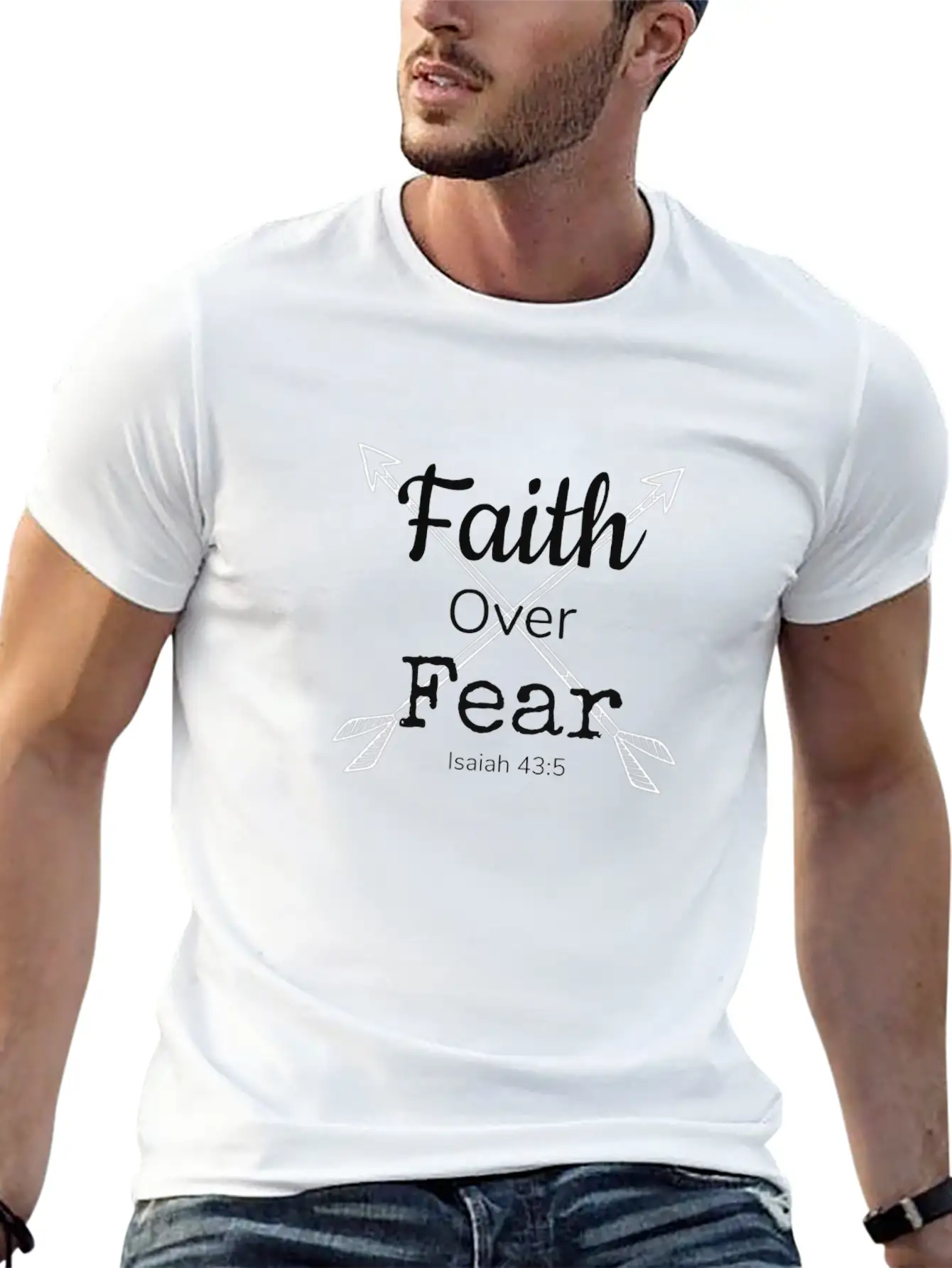 Faith Over Fear Essential Unisex Summer Tee – Soft Cotton Casual Fit