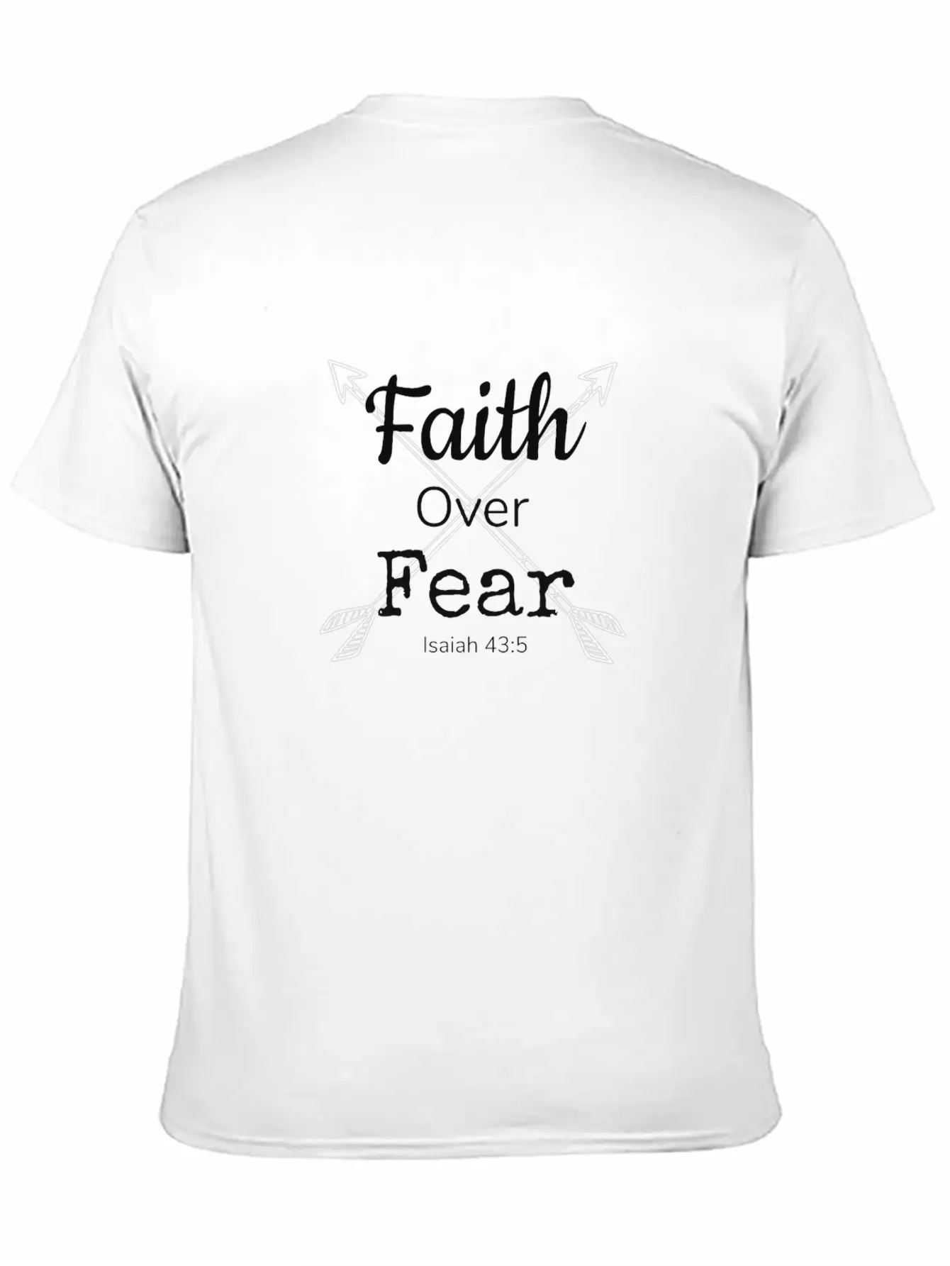 Faith Over Fear Essential Unisex Summer Tee – Soft Cotton Casual Fit