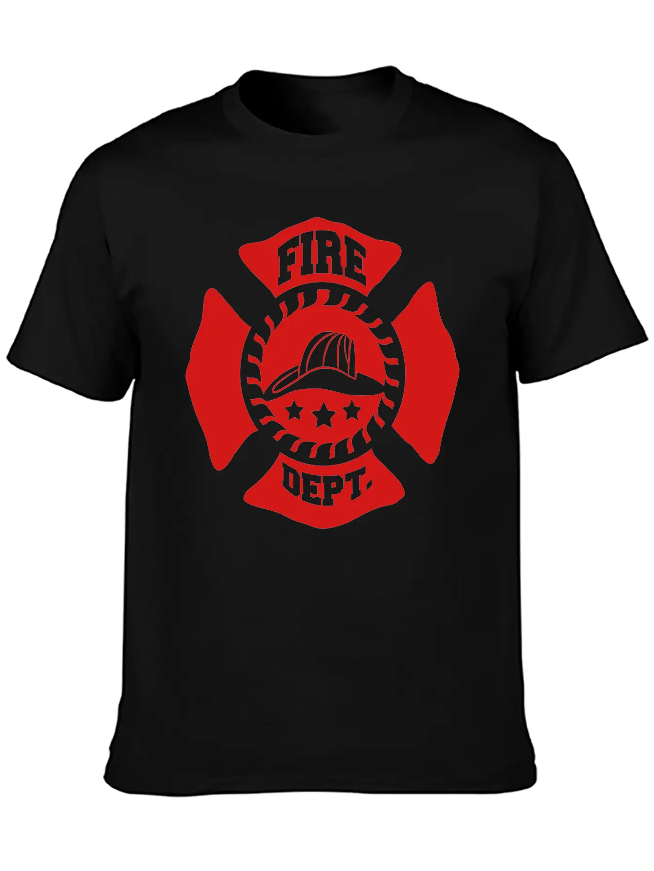 Fire Brigade Logo Symbol Design Classic Cotton Tee – Unisex Comfort For Any Season