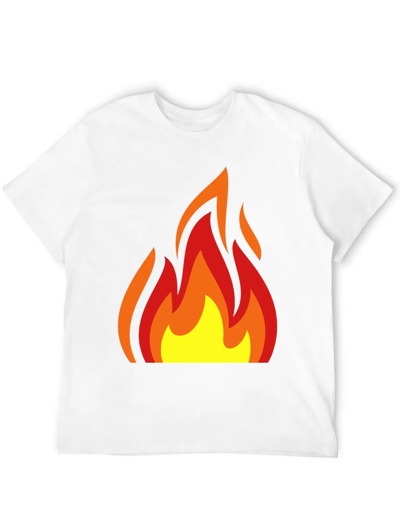 Flame Casual Graphic T-Shirt – Simple And Comfortable Daily Wear