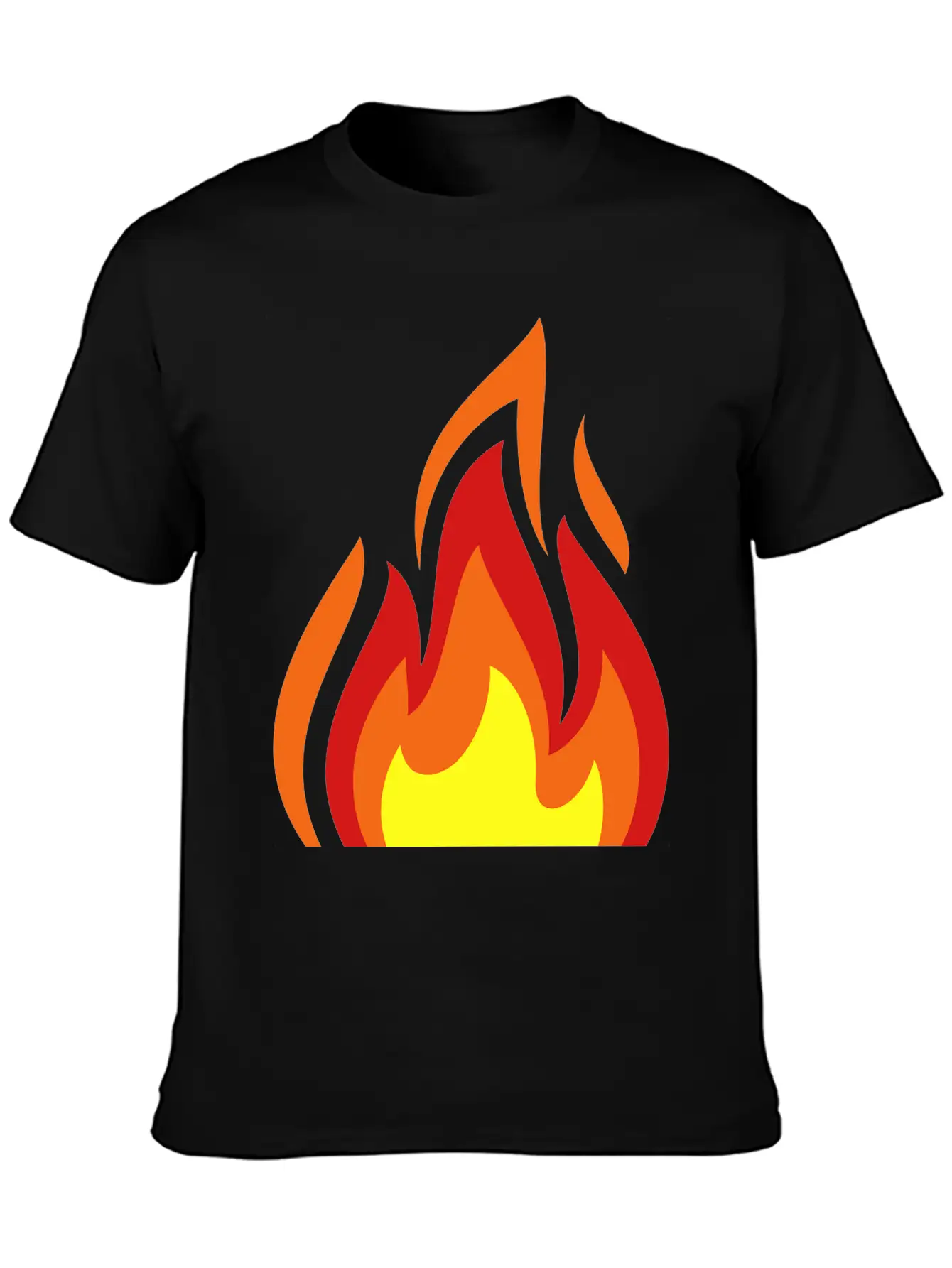 Flame Casual Graphic T-Shirt – Simple And Comfortable Daily Wear