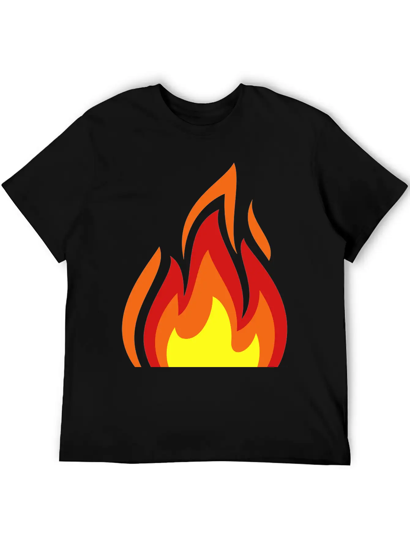 Flame Casual Graphic T-Shirt – Simple And Comfortable Daily Wear