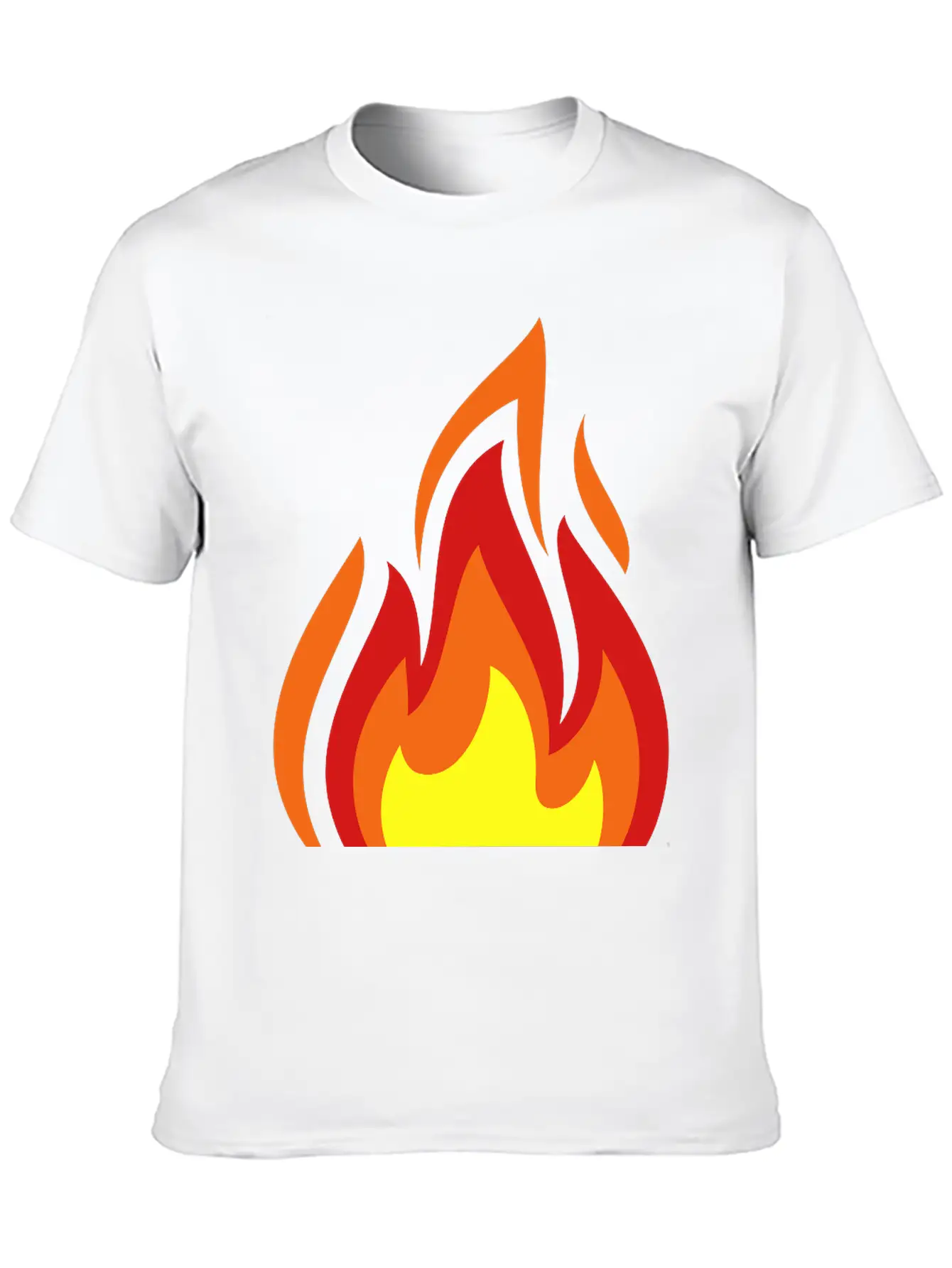Flame Casual Graphic T-Shirt – Simple And Comfortable Daily Wear