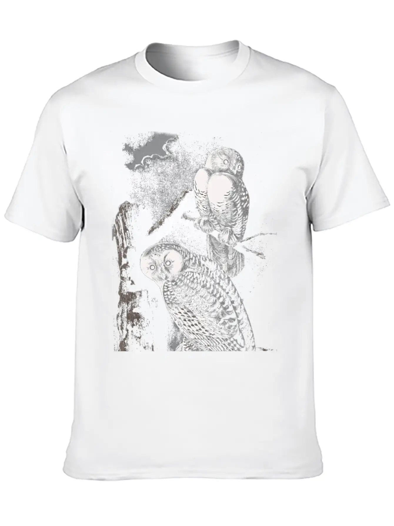 Funny Cute Snowy Owls Bird Animal Owl Face Owl Mom Classic Cotton Tee – Unisex Comfort For Any Season