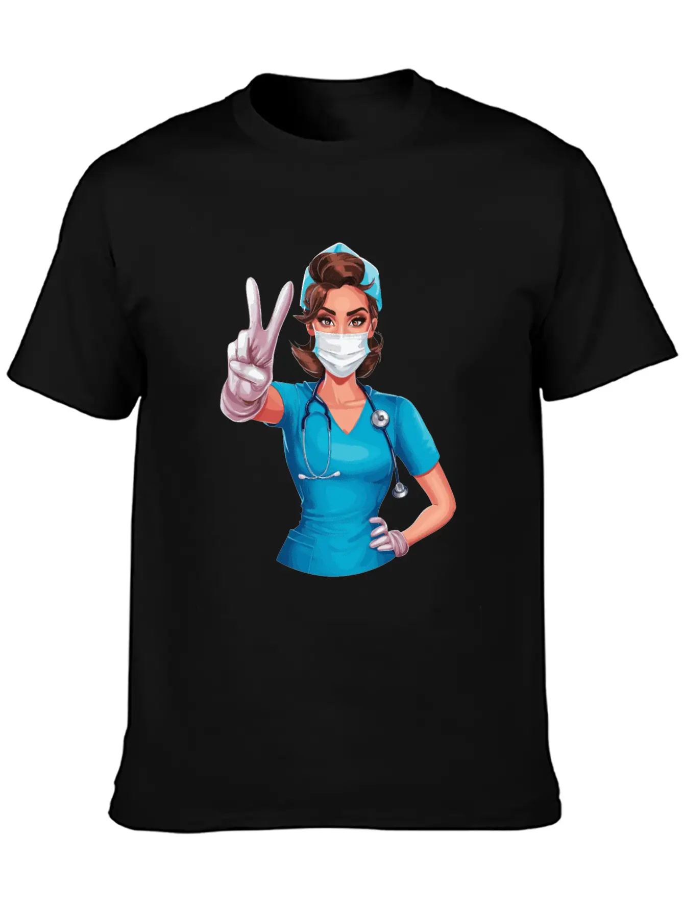 Funny Nurse With Humor Design For A Nurses Simple Everyday Graphic Tee – Lightweight Summer Wear
