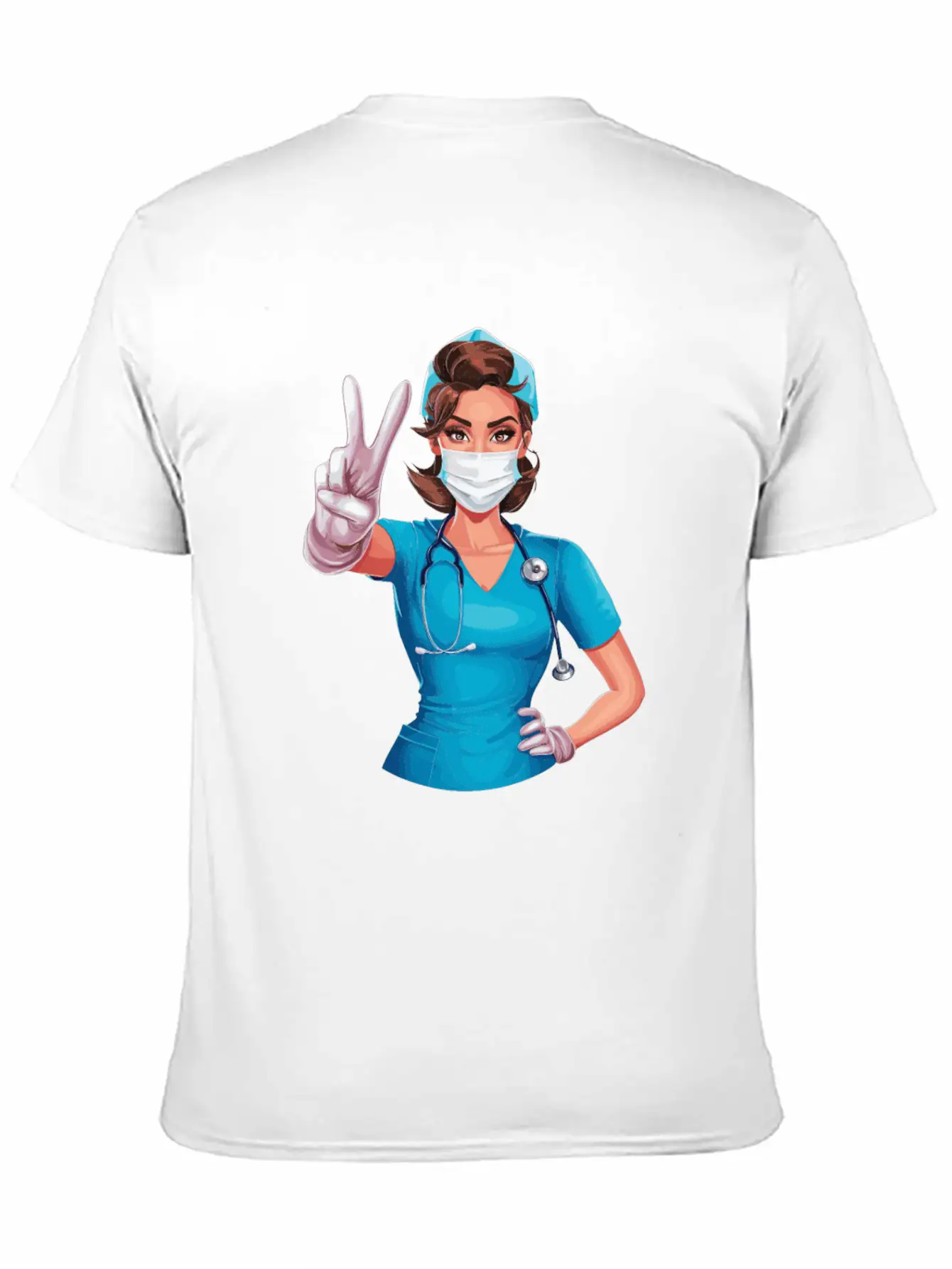 Funny Nurse With Humor Design For A Nurses Simple Everyday Graphic Tee – Lightweight Summer Wear