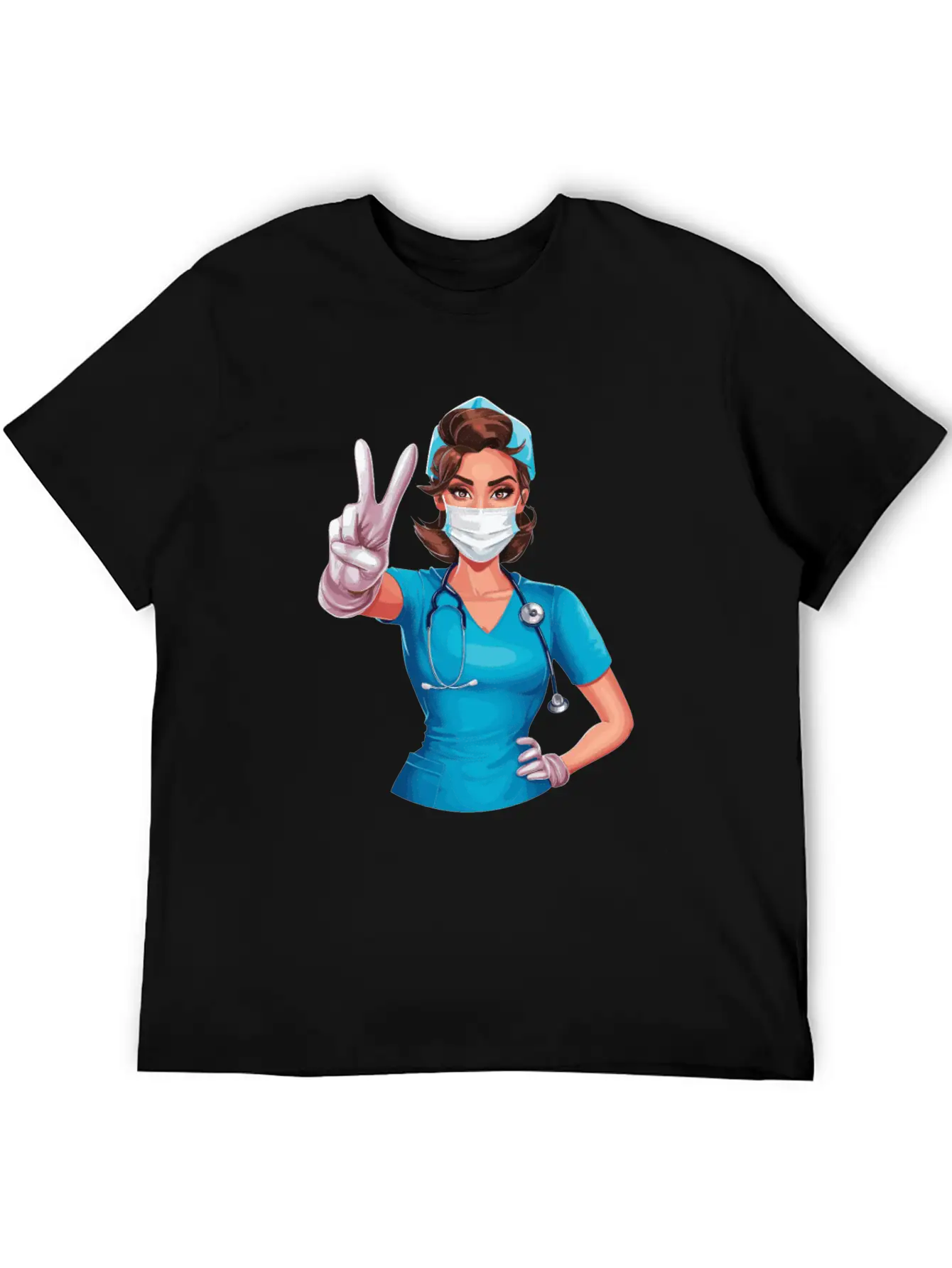 Funny Nurse With Humor Design For A Nurses Simple Everyday Graphic Tee – Lightweight Summer Wear