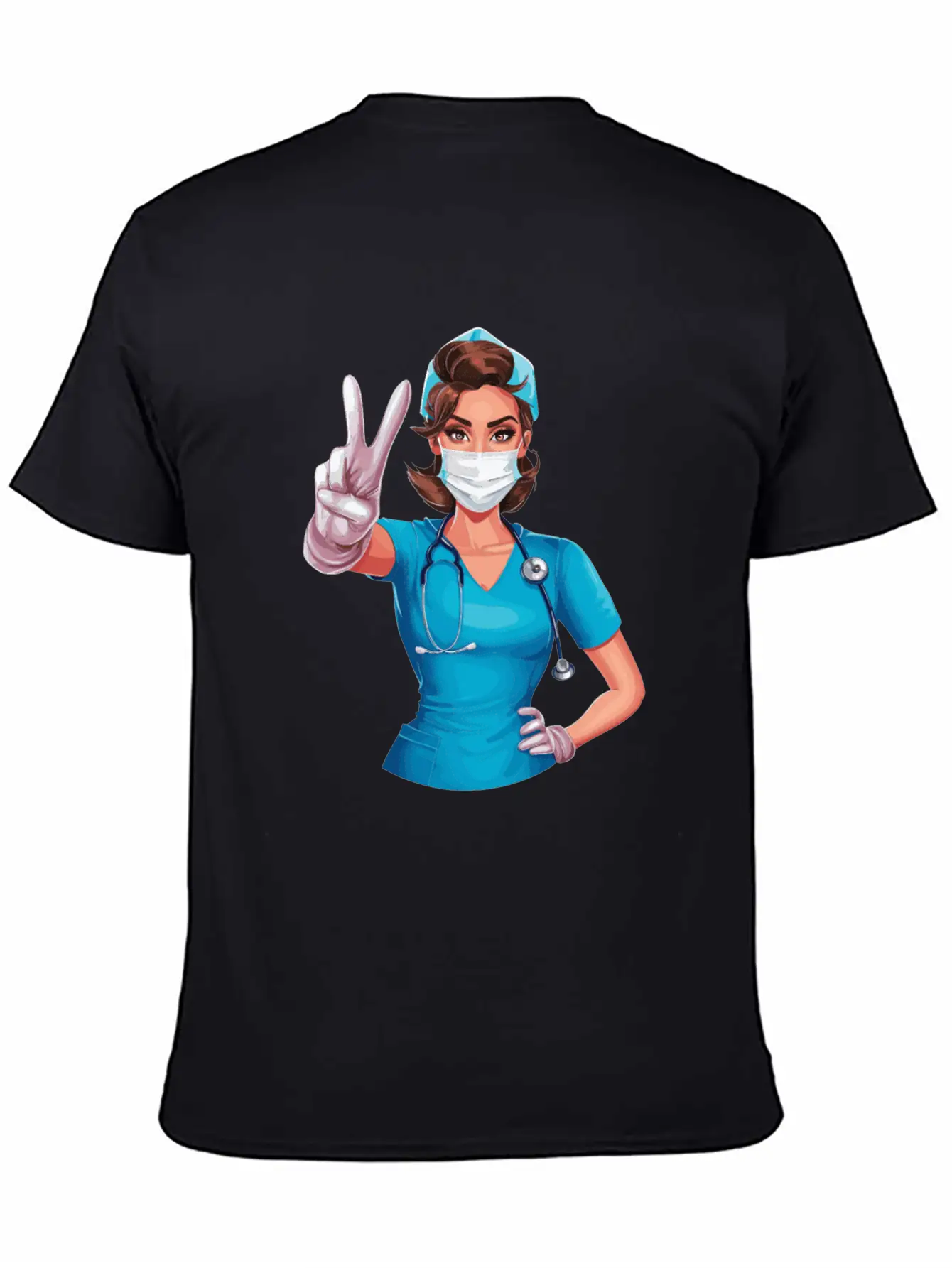 Funny Nurse With Humor Design For A Nurses Simple Everyday Graphic Tee – Lightweight Summer Wear