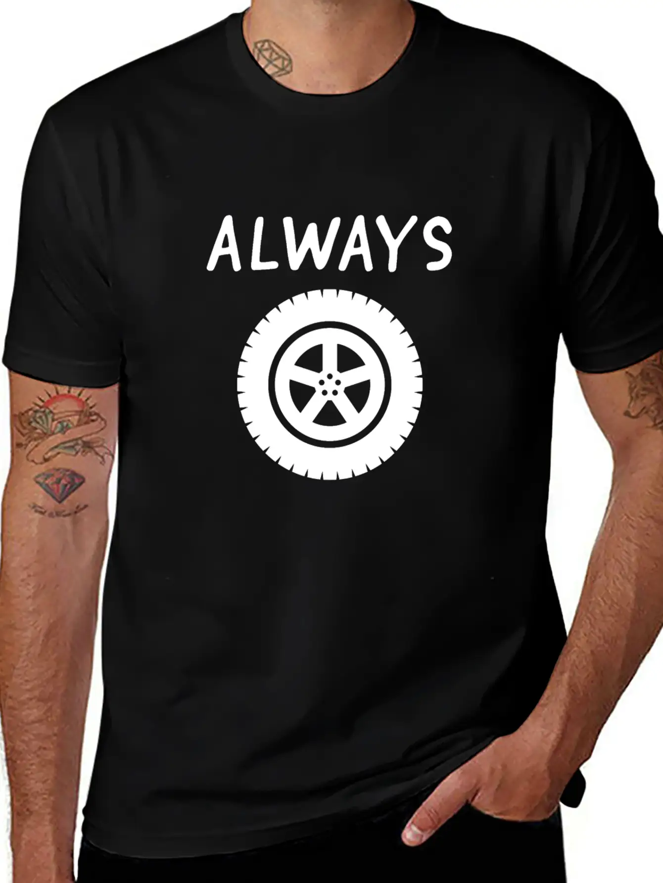 Funny Tired Saying - Always Tire - Always Tired Classic Cotton Tee – Unisex Comfort For Any Season
