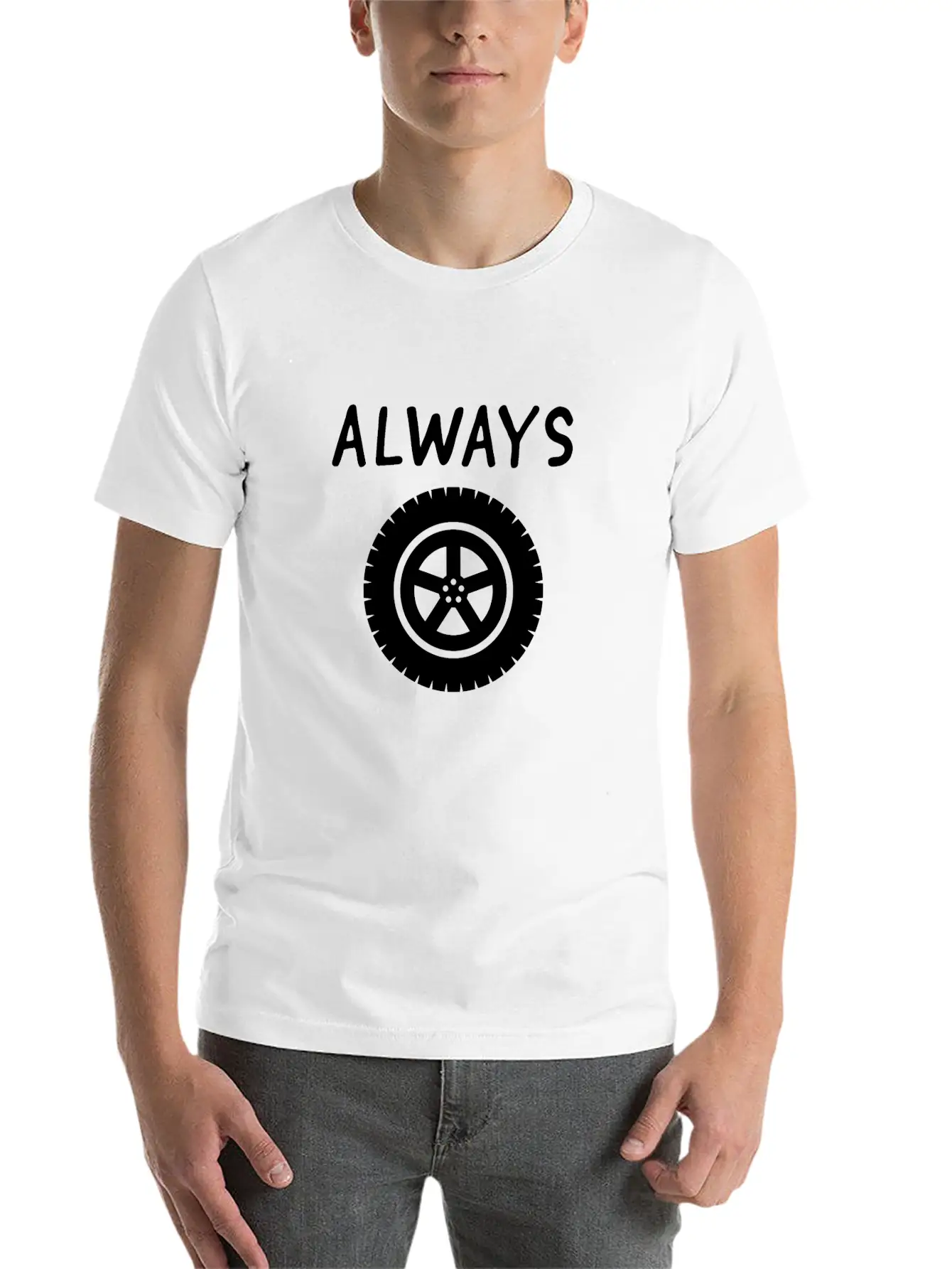 Funny Tired Saying - Always Tire - Always Tired Classic Cotton Tee – Unisex Comfort For Any Season