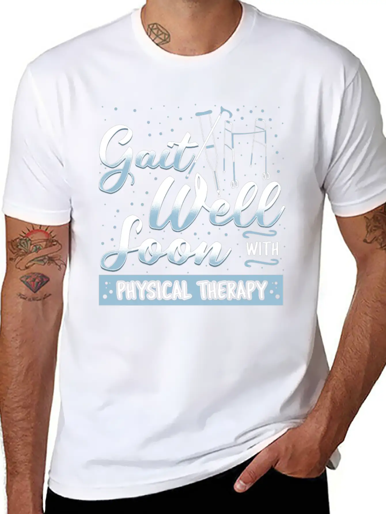 Gait Well Soon With Physical Therapy Classic Cotton Tee – Unisex Comfort For Any Season