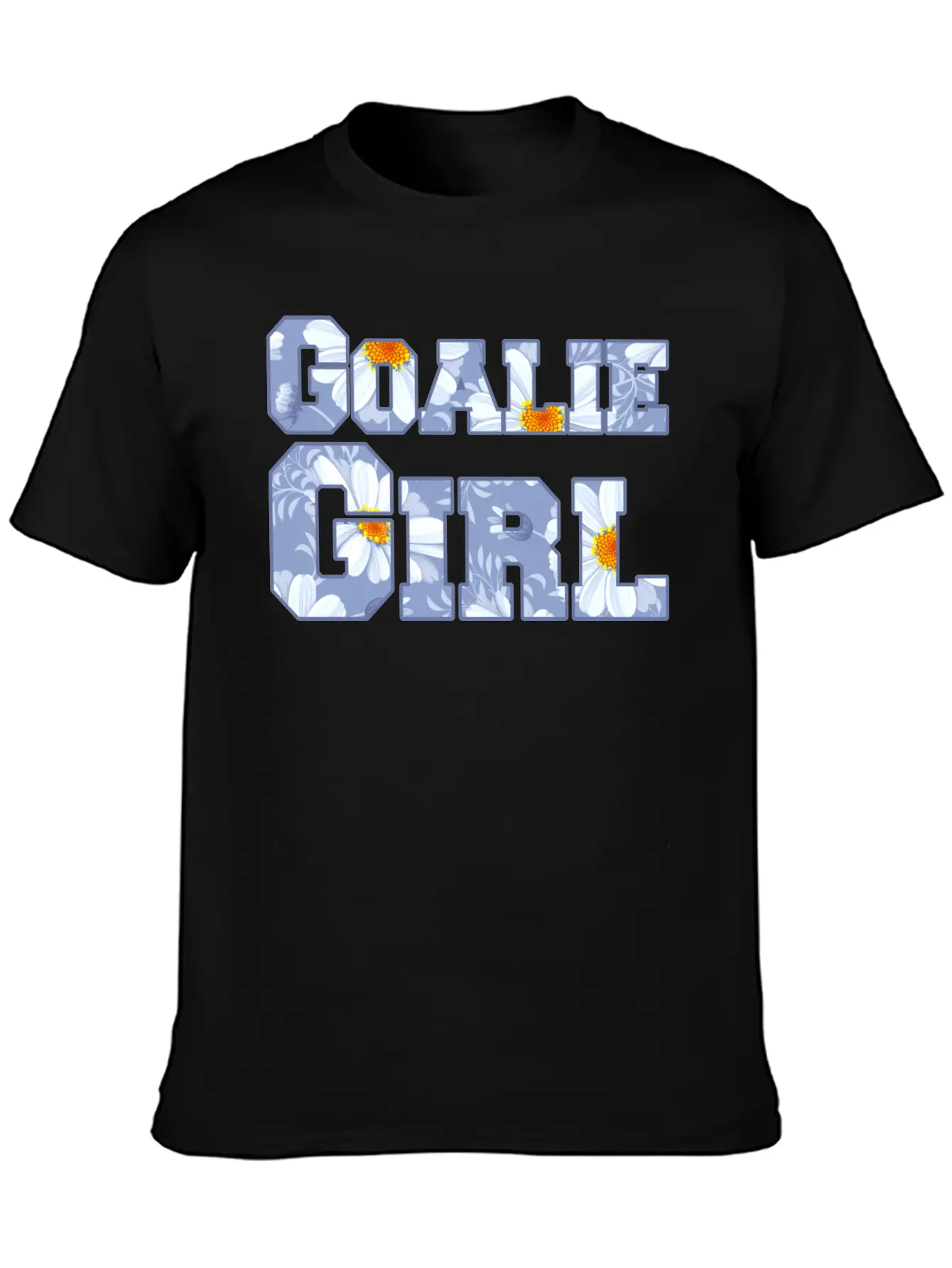 Goalie Girl Daisy Classic Cotton Tee – Unisex Comfort For Any Season