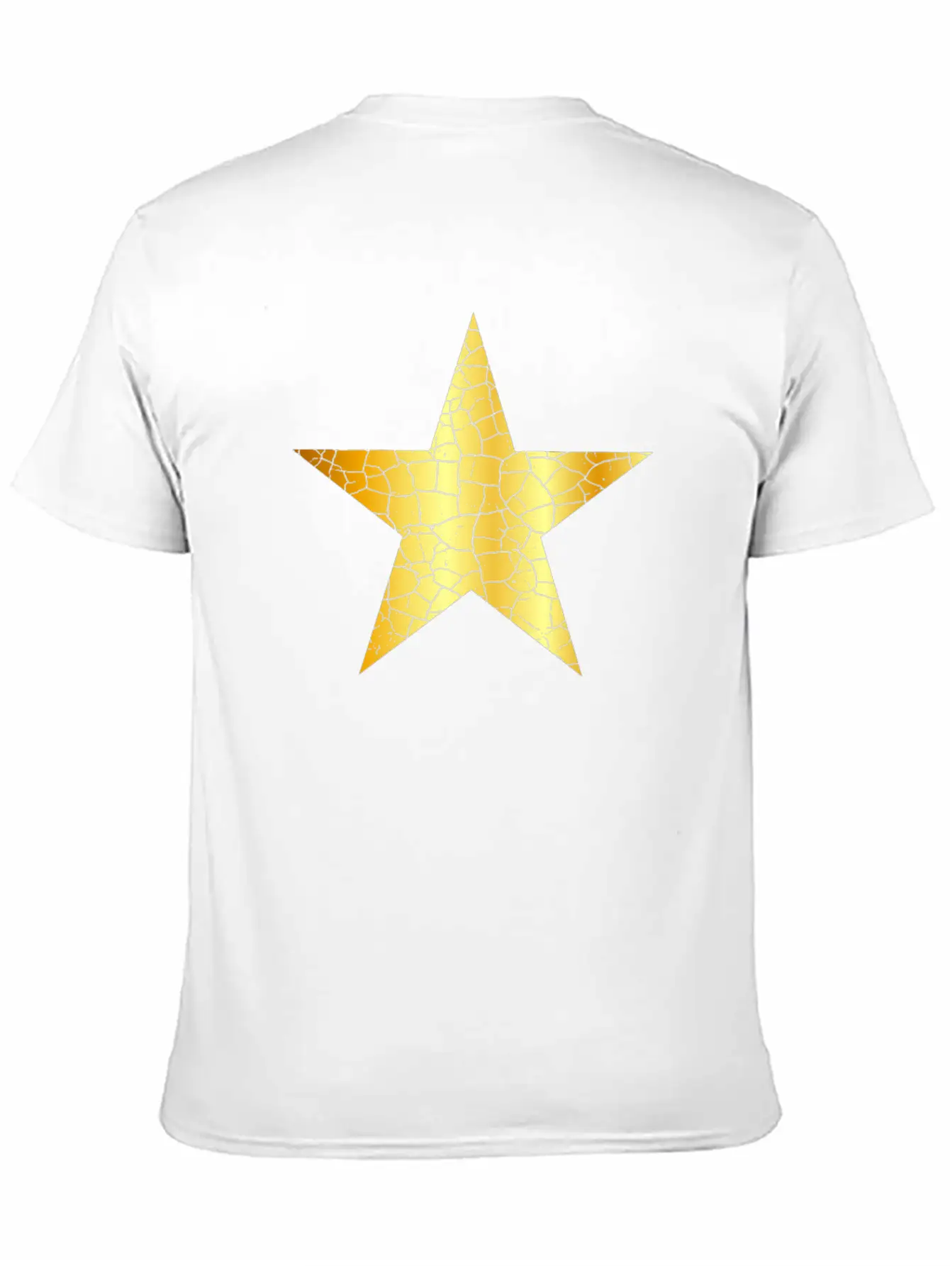 Gold Star - Golden Star VINTAGE Casual Graphic T-Shirt – Simple And Comfortable Daily Wear